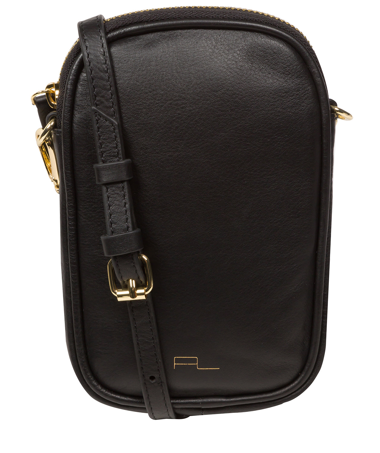  Oak Leathers Leather Crossbody Handbag For Ladies, Medium, Black Over The Shoulder Bag With Zip, Multiple Compartment