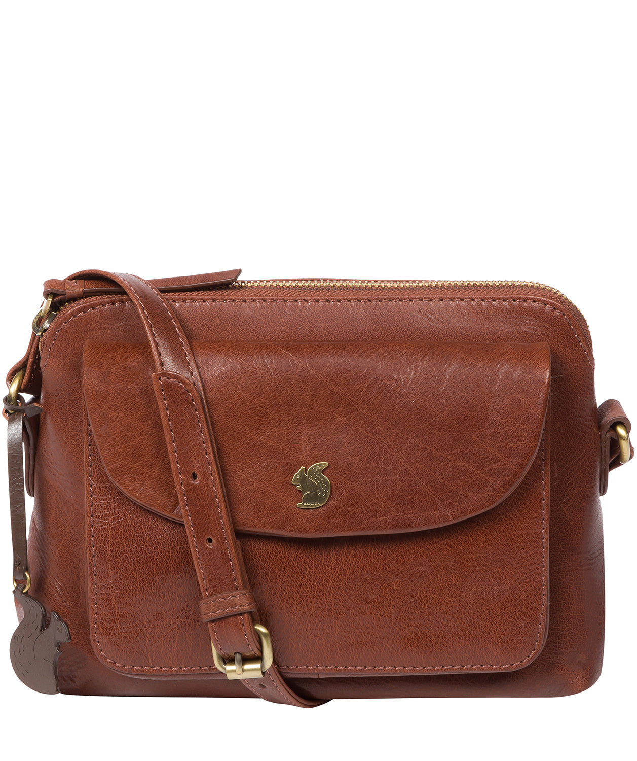 Vintage Leather Cross Body Shoulder Bag Honey – G22