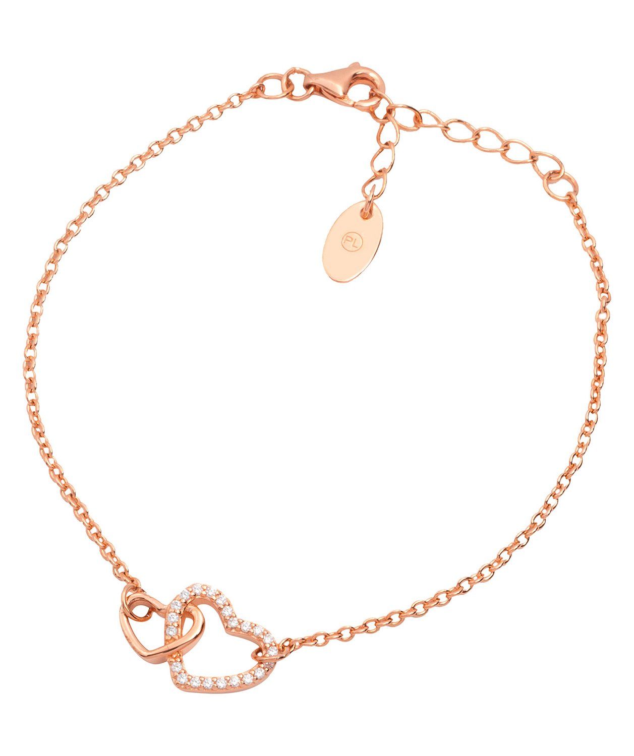 Rose gold clearance heart bracelet