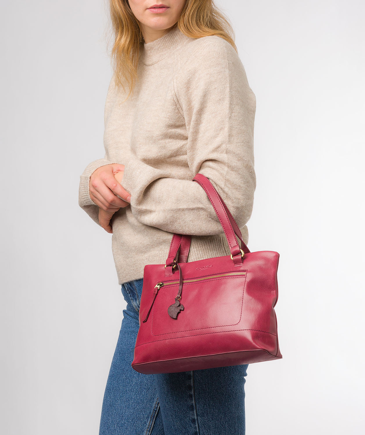 Conkca London Originals Collection #product-type#: 'Alice' Orchid Leather Handbag