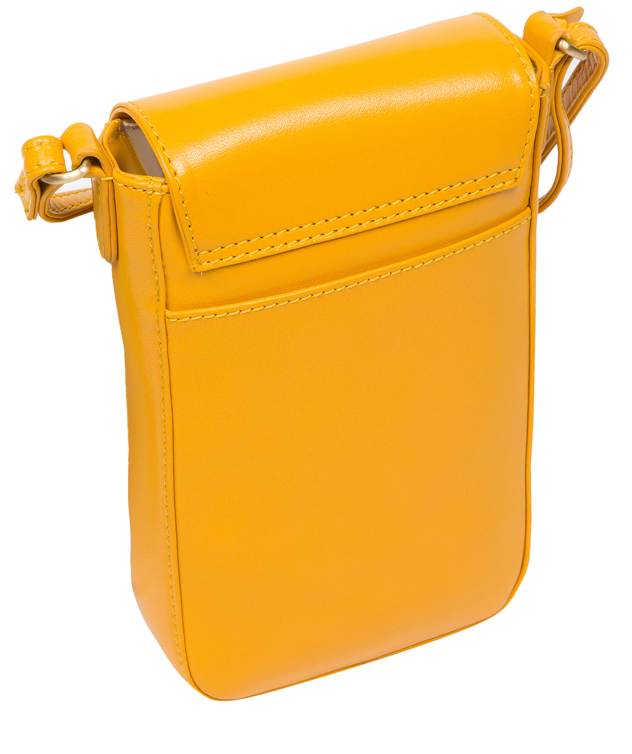 Conkca London Originals Collection Bags: 'Buzz' Lemon Drop Leather Cross Body Phone Bag