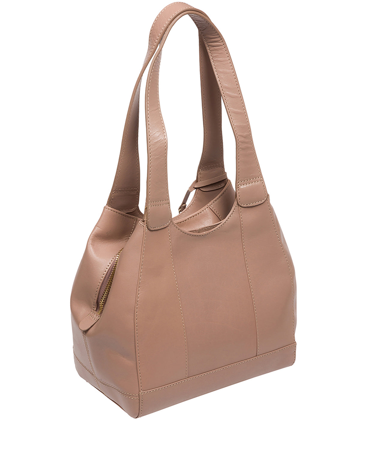 Conkca London Originals Collection Bags: 'Juliet' Natural Taupe Leather Handbag