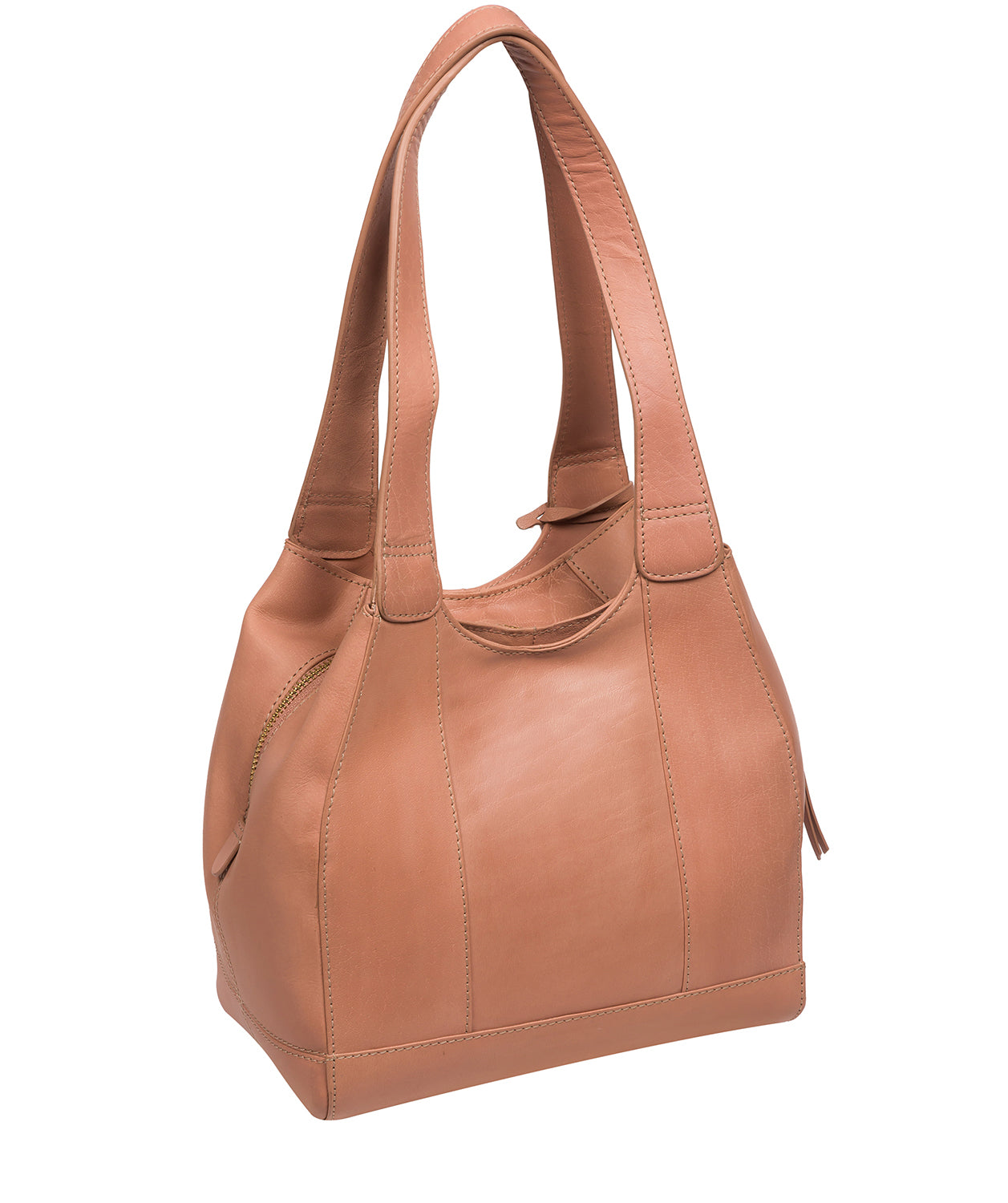 Conkca London Originals Collection Bags: 'Juliet' Subtle Pink Leather Handbag