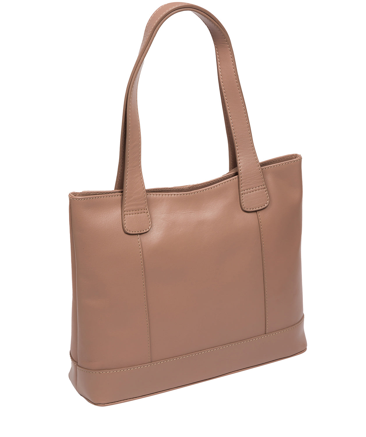 Conkca London Originals Collection Bags: 'Little Patience' Natural Taupe Leather Tote Bag