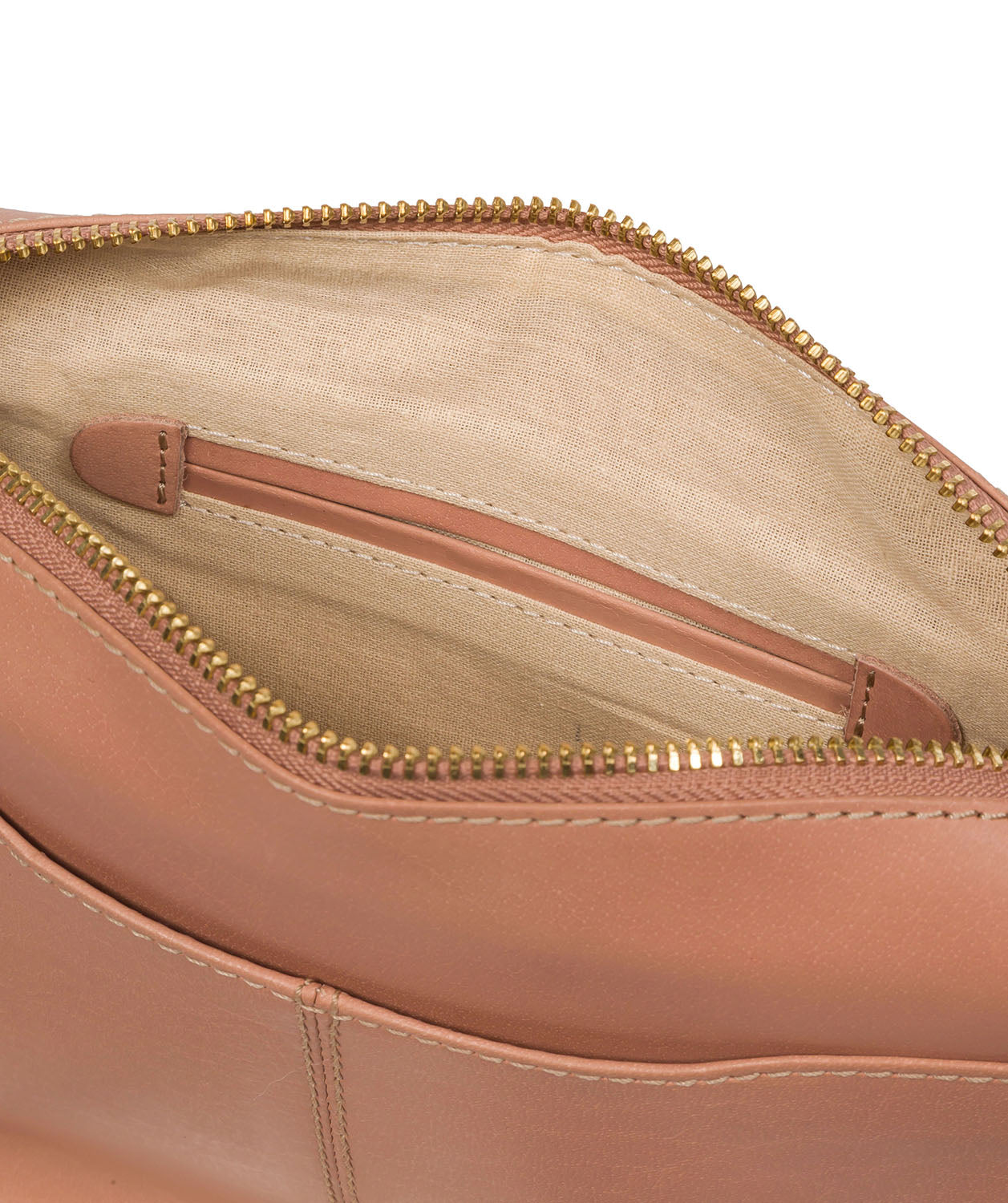 Conkca London Originals Collection Bags: 'Aurora' Subtle Pink Leather Cross Body Bag