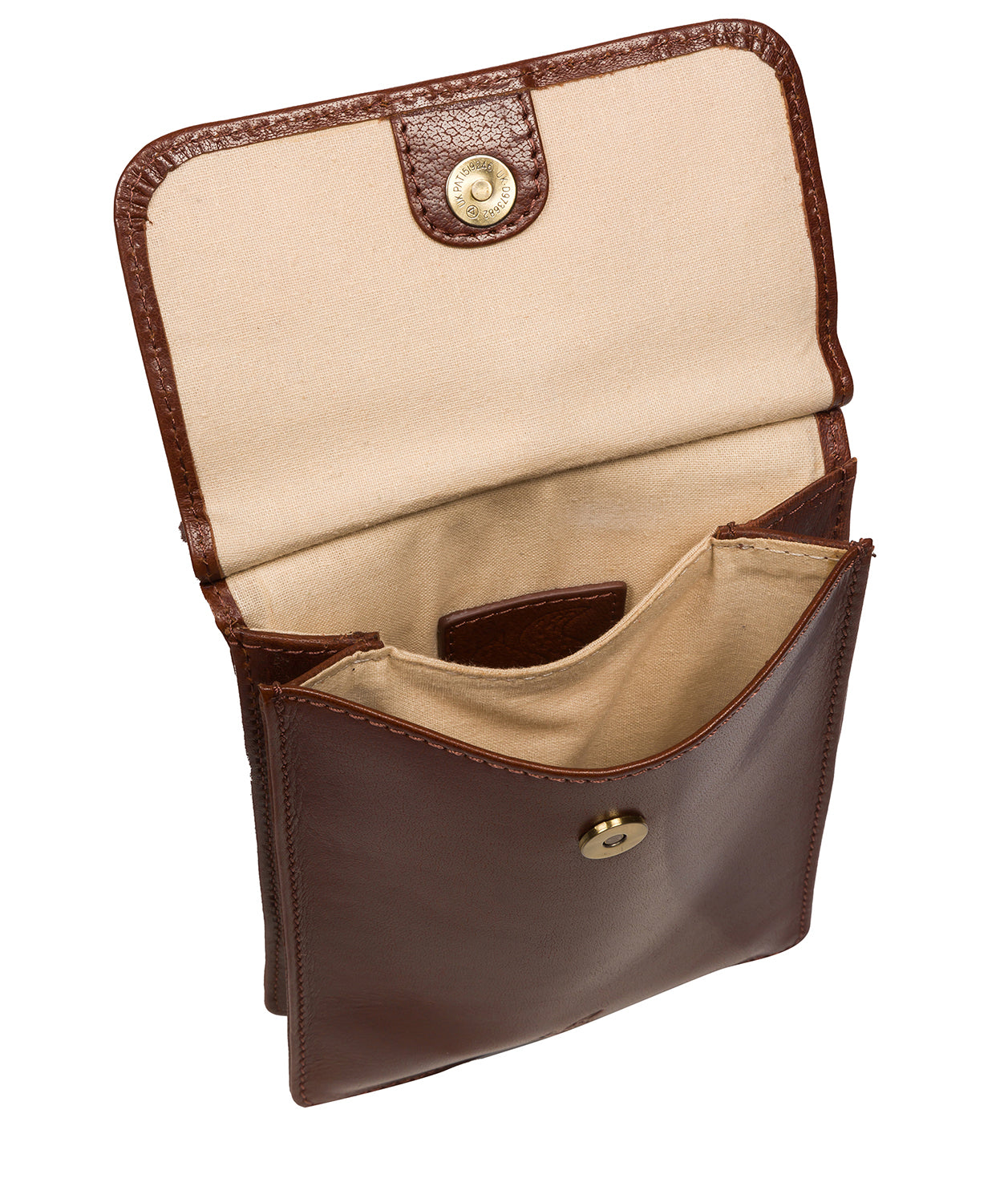 'Milly' Conker Brown Leather Cross Body Phone Bag