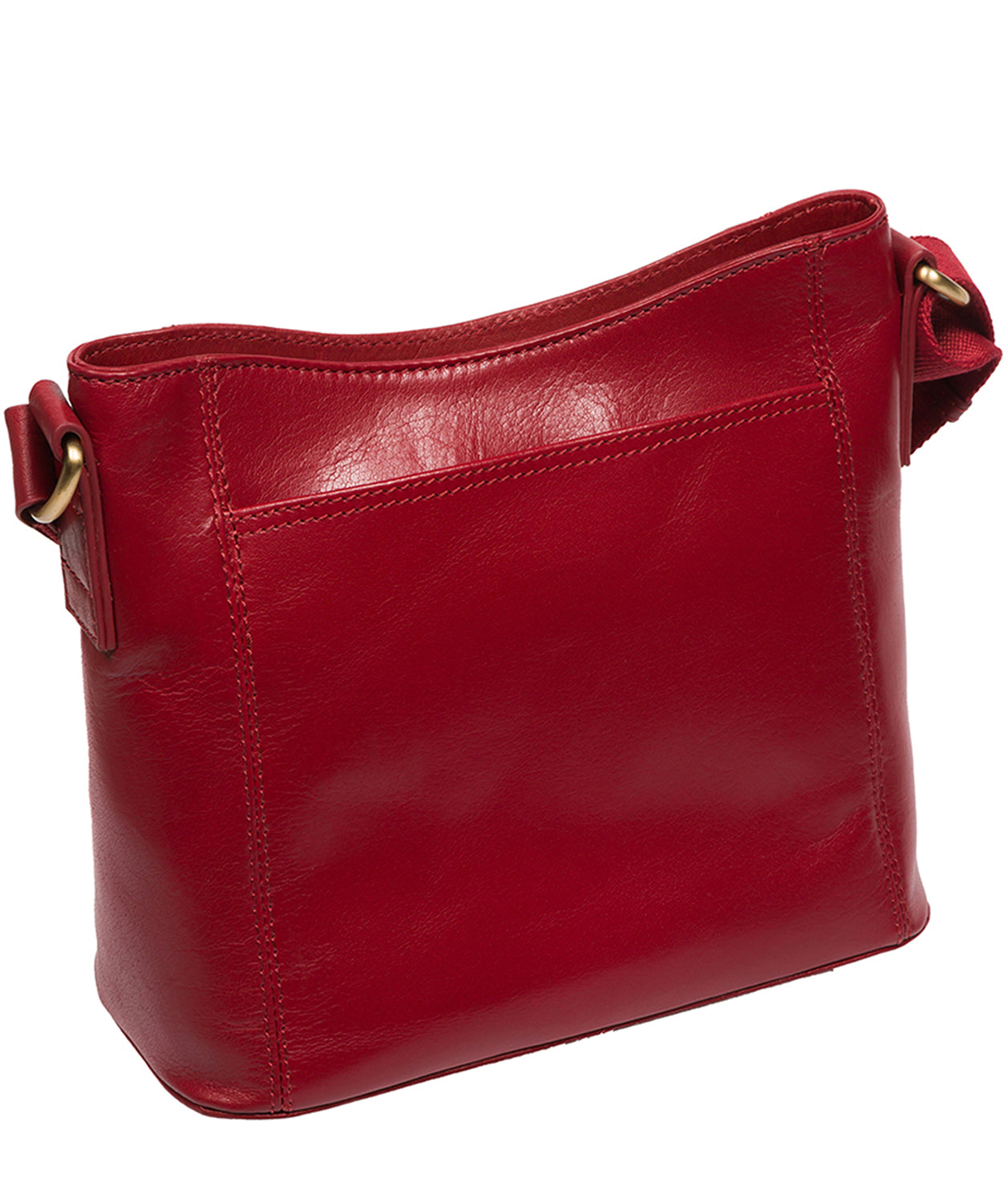 Conkca Signature Collection Bags: 'Carla' Chilli Pepper Leather Cross Body Bag