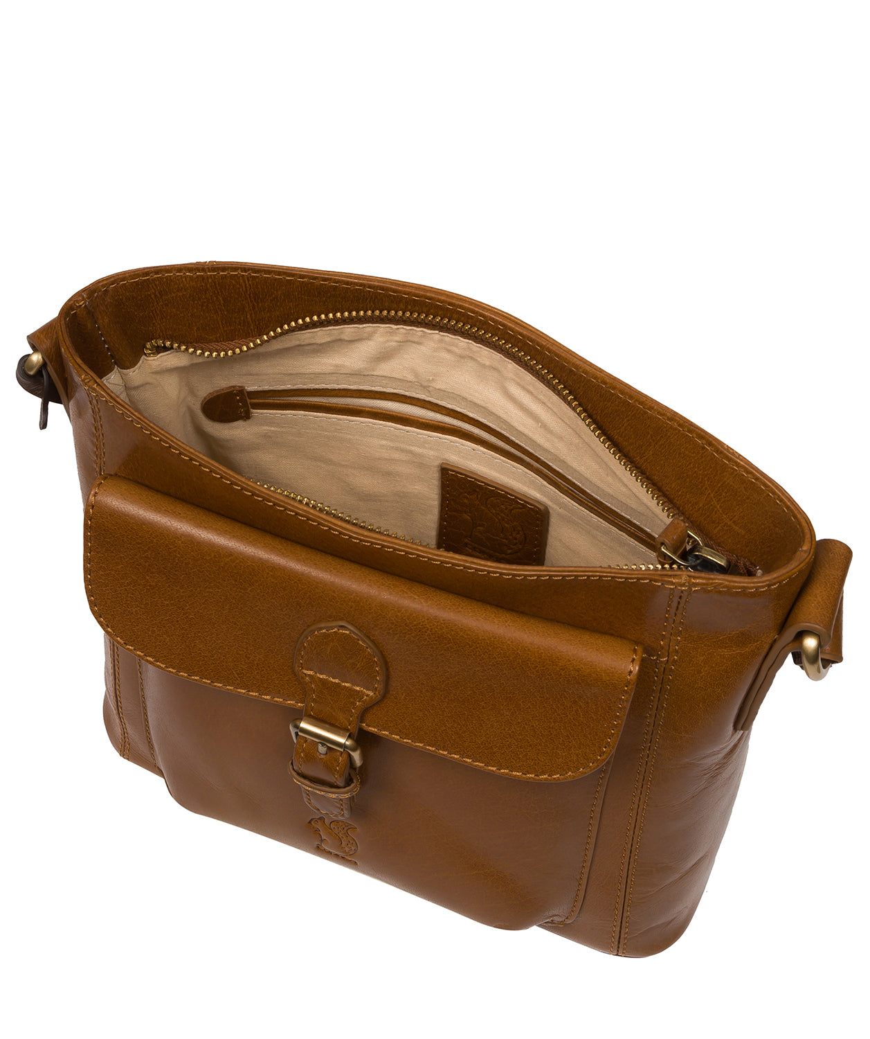 Tan Crossbody Bag Carla by Conkca London