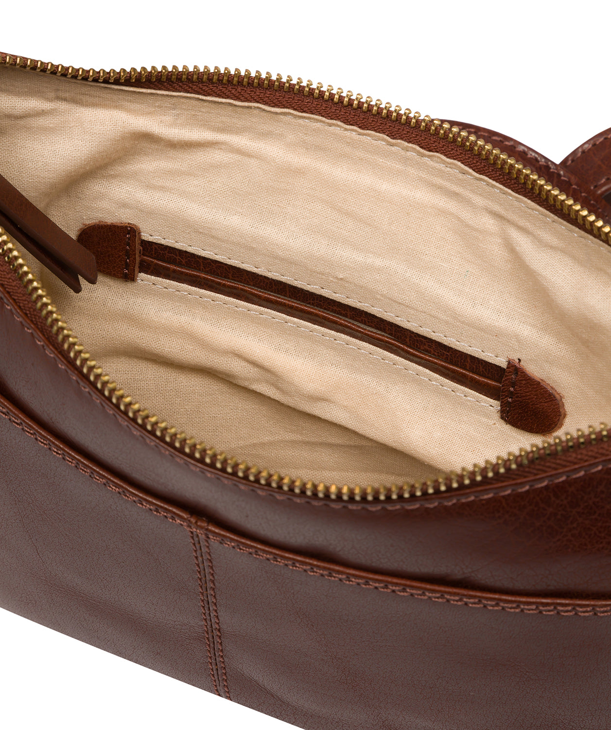 'Viola' Conker Brown Leather Cross Body Bag