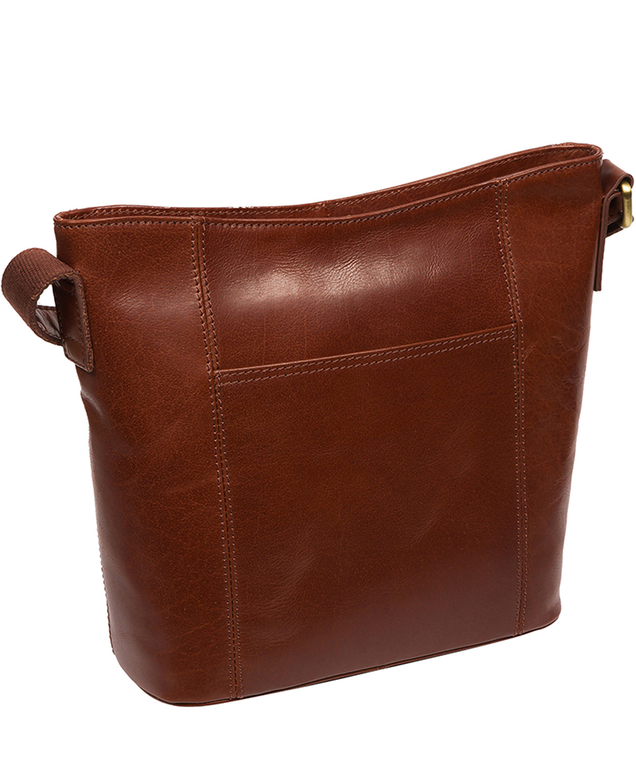 Conkca Signature Collection Bags: 'Liberty' Conker Brown Leather Shoulder Bag