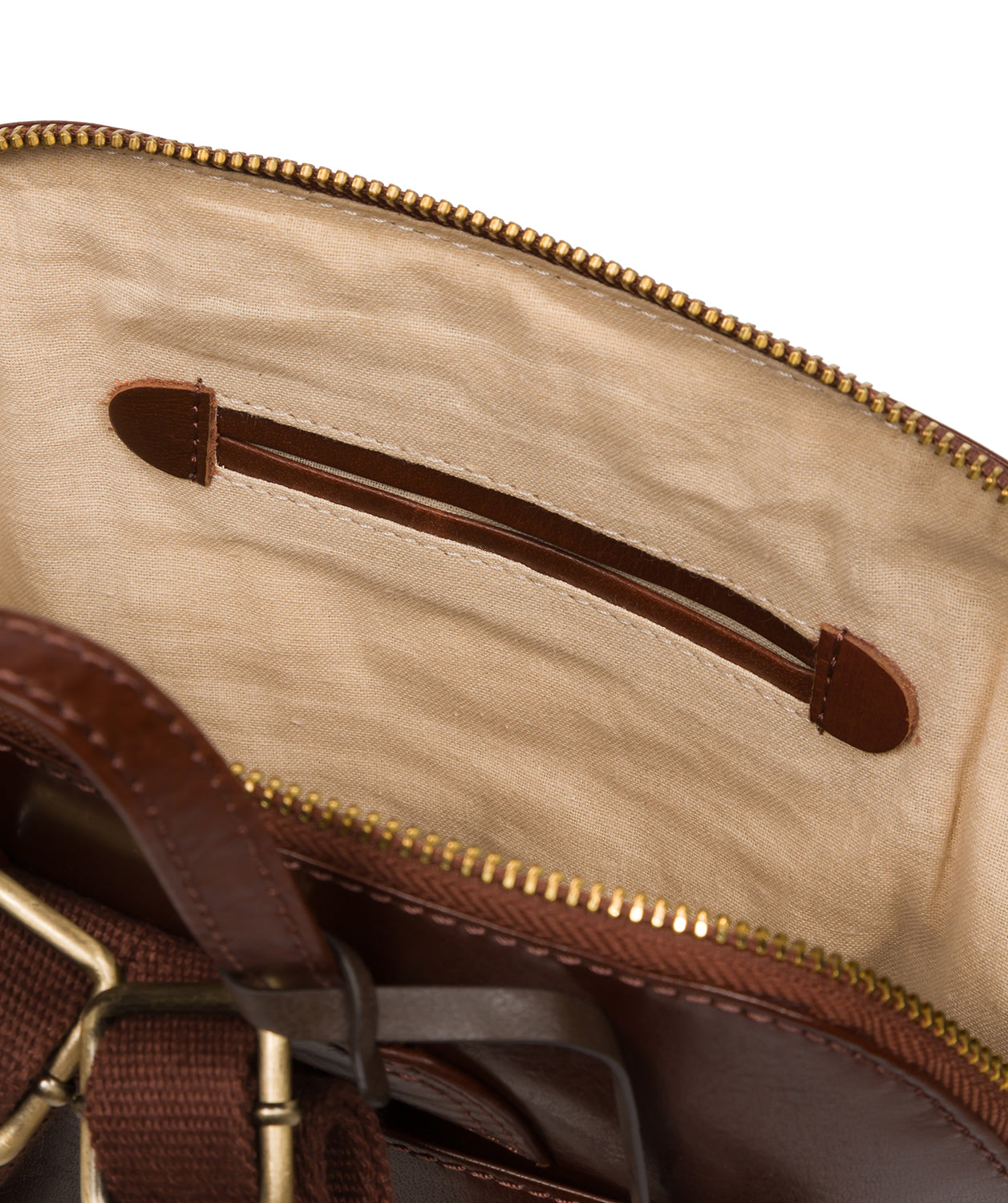 Conkca Signature Collection Bags: 'Hollis' Conker Brown Leather Backpack