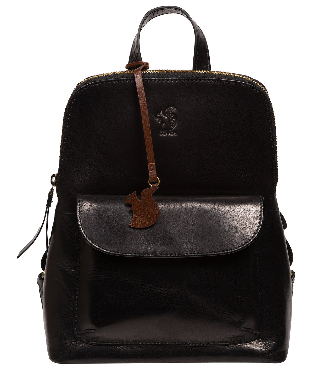 Conkca Signature Collection #product-type#: 'Kerrie' Black Leather Backpack