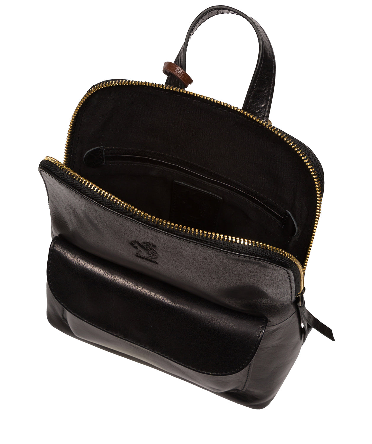 Conkca Signature Collection #product-type#: 'Kerrie' Black Leather Backpack