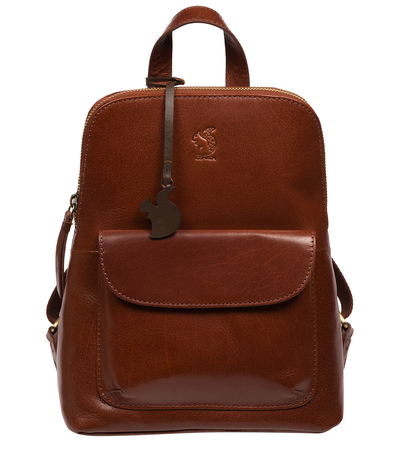 Conkca Signature Collection #product-type#: 'Kerrie' Conker Brown Leather Backpack