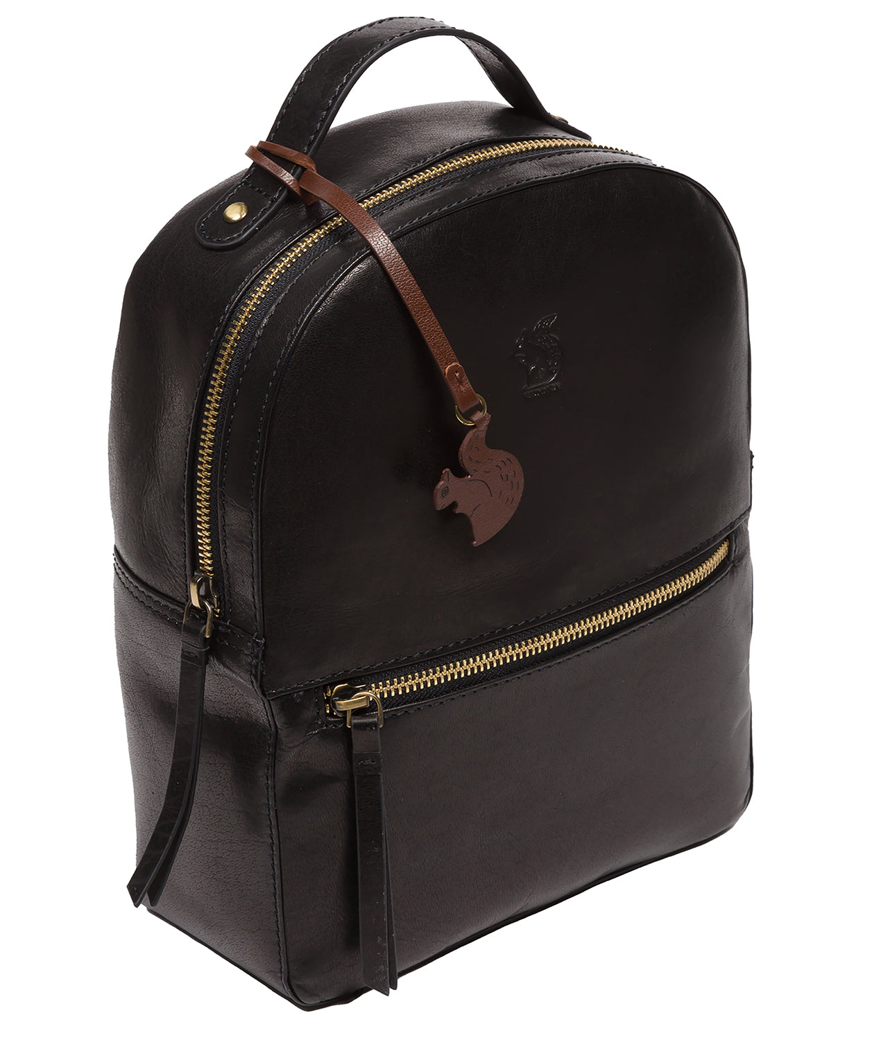 'Dream' Black Leather Backpack