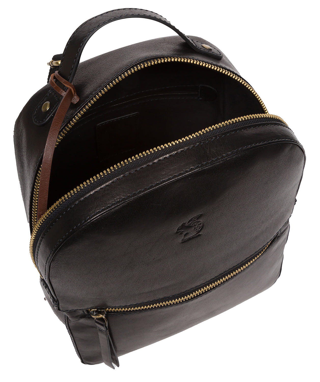 'Dream' Black Leather Backpack