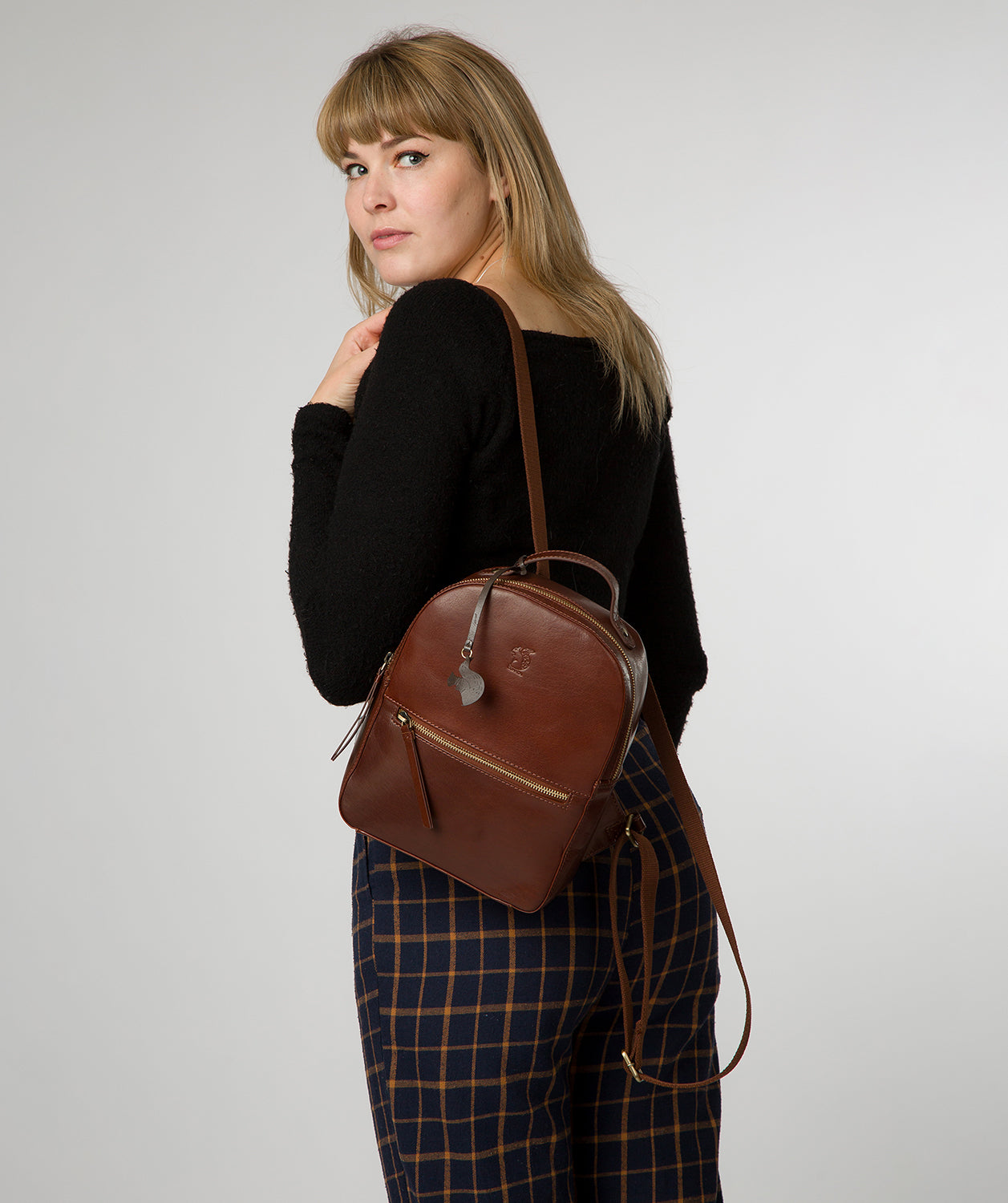 'Dream' Conker Brown Leather Backpack