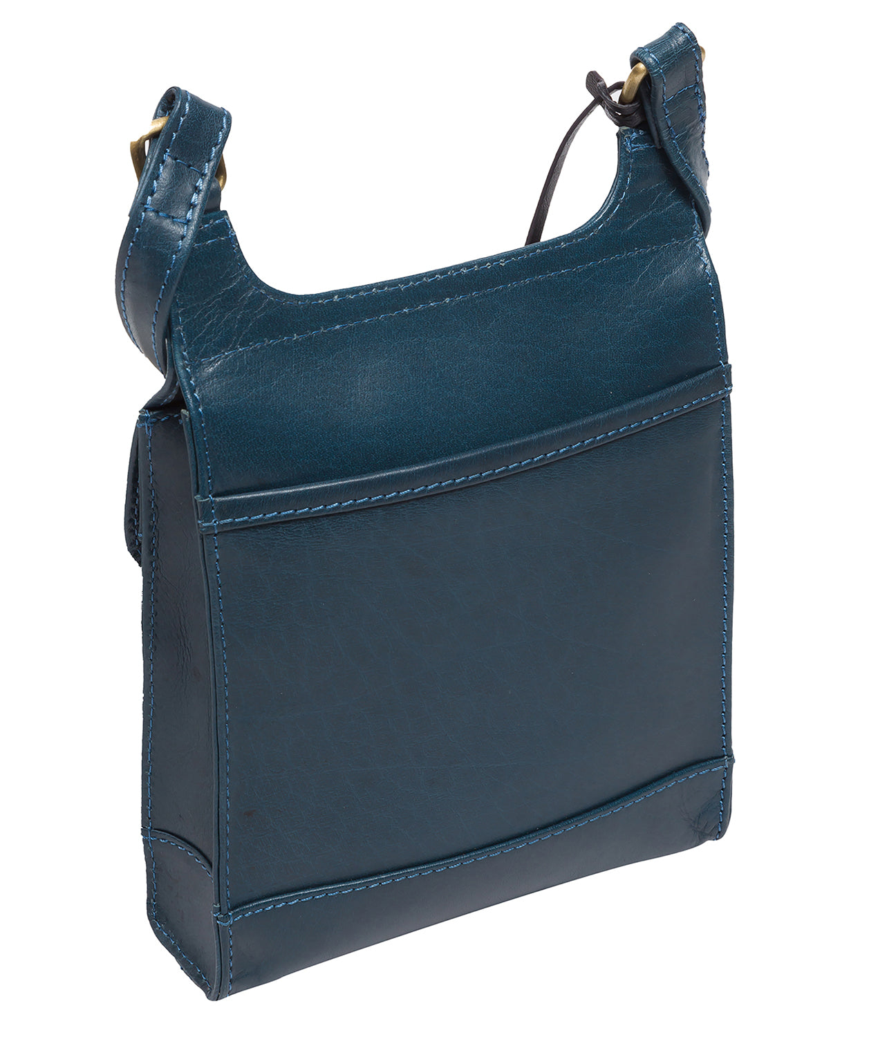 'Bryony' Snorkel Blue Leather Cross Body Bag