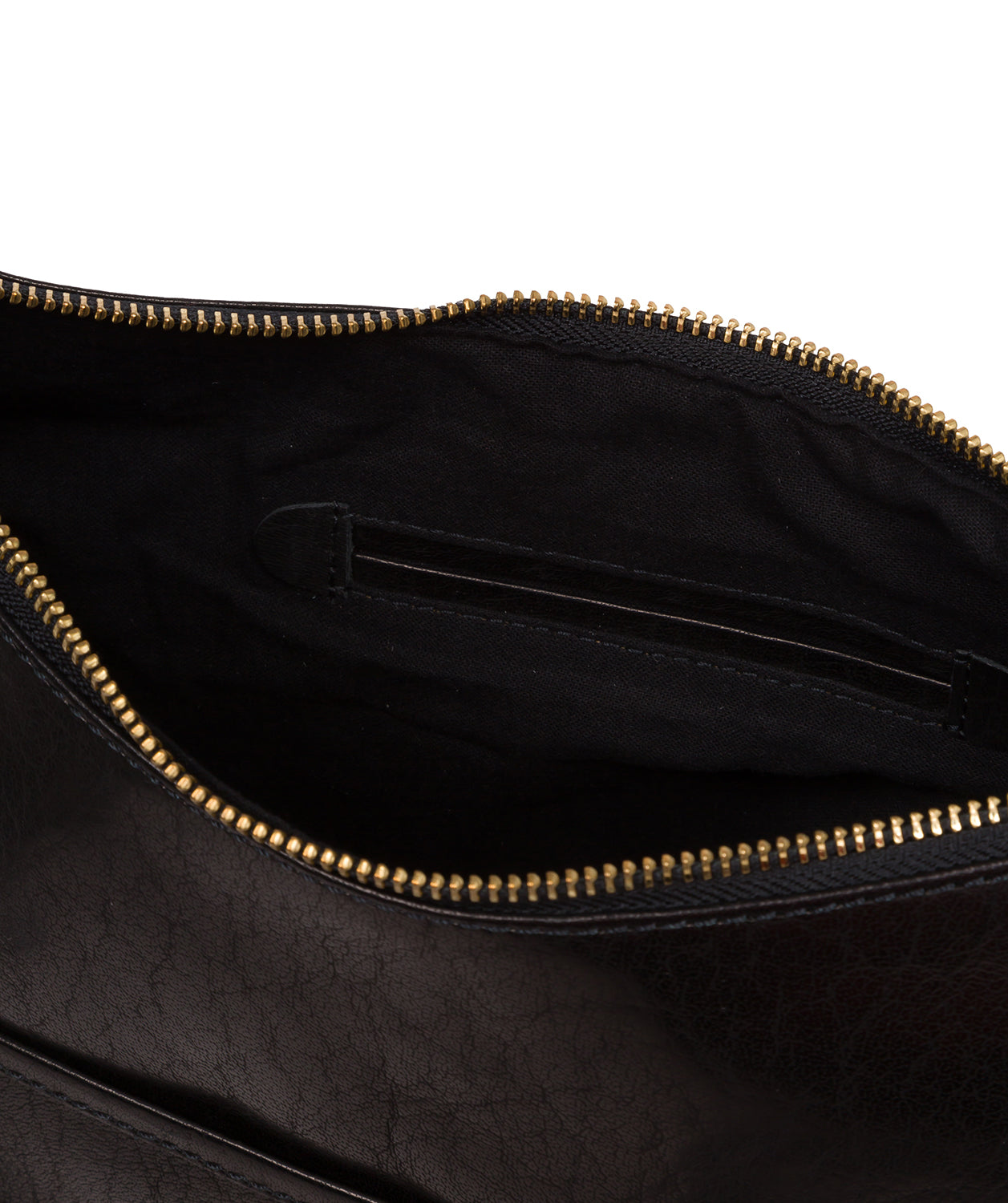 'Aimee' Black Leather Shoulder Bag