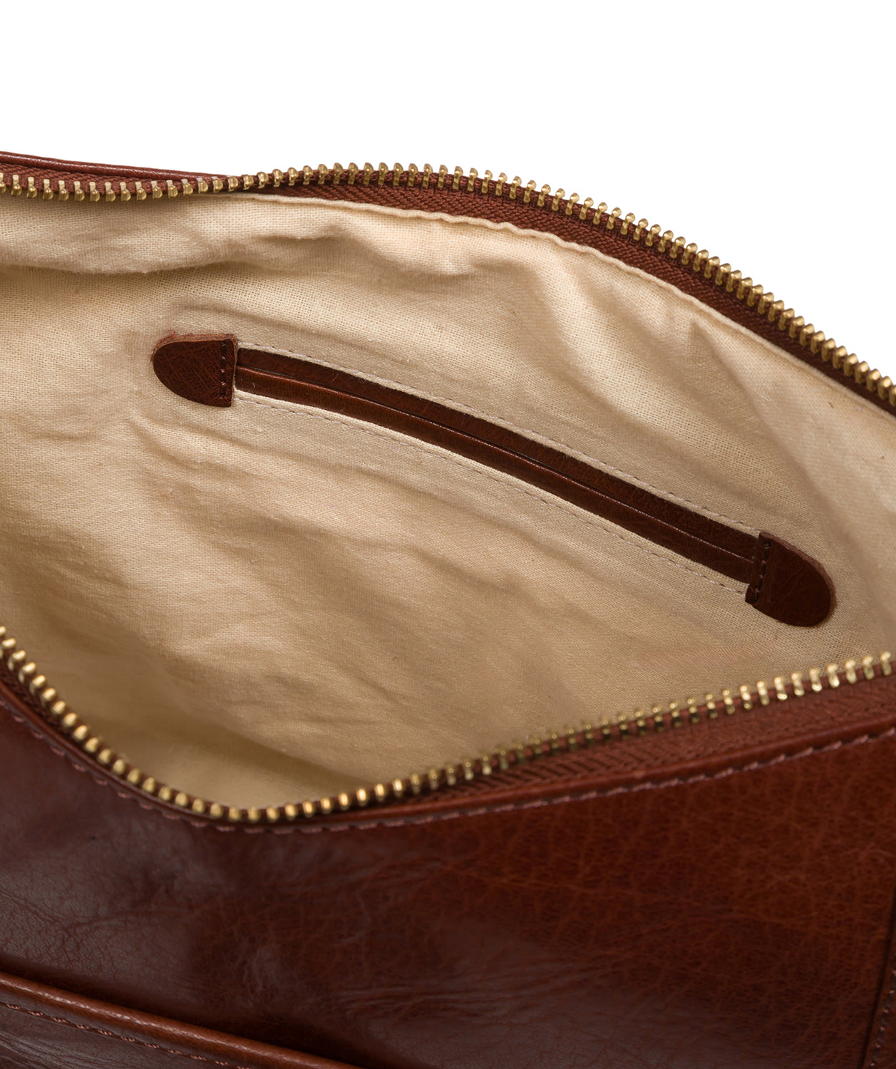 'Aimee' Conker Brown Leather Shoulder Bag