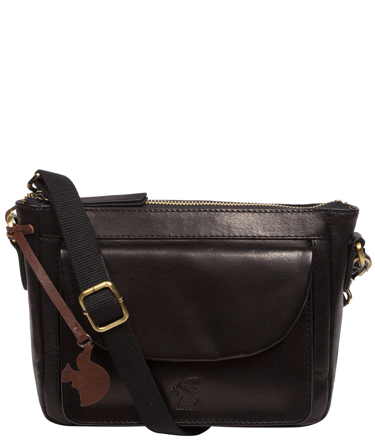 'Sonnet' Black Leather Cross Body Bag