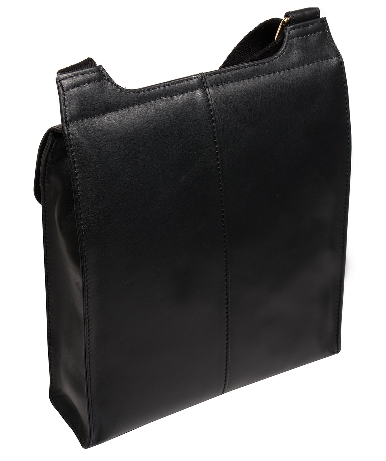 'Covent' Black Leather Cross Body Bag