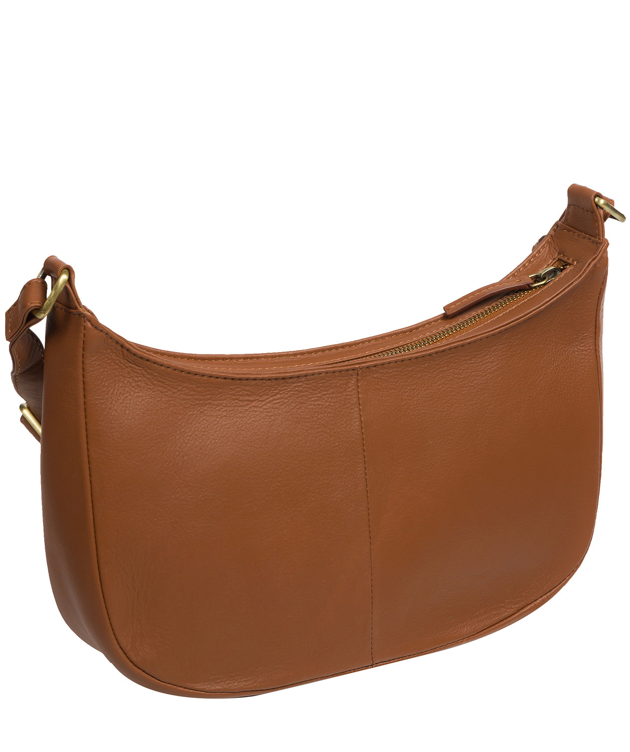 Cultured London Soho Collection Bags: 'Carli' Tan Leather Cross Body Bag