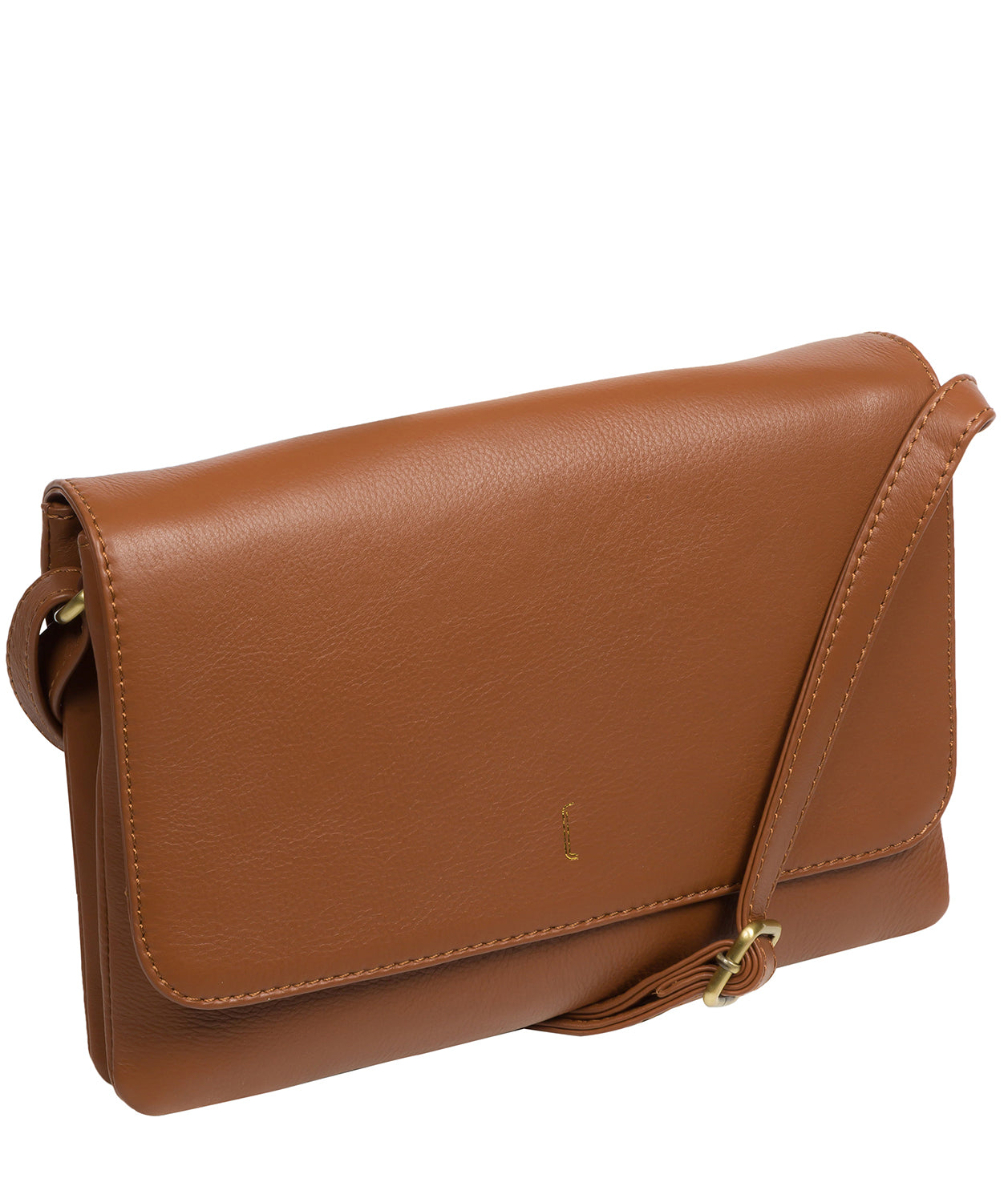 Pure Luxuries London #product-type#: Izzy' Tan Leather Cross Body Bag