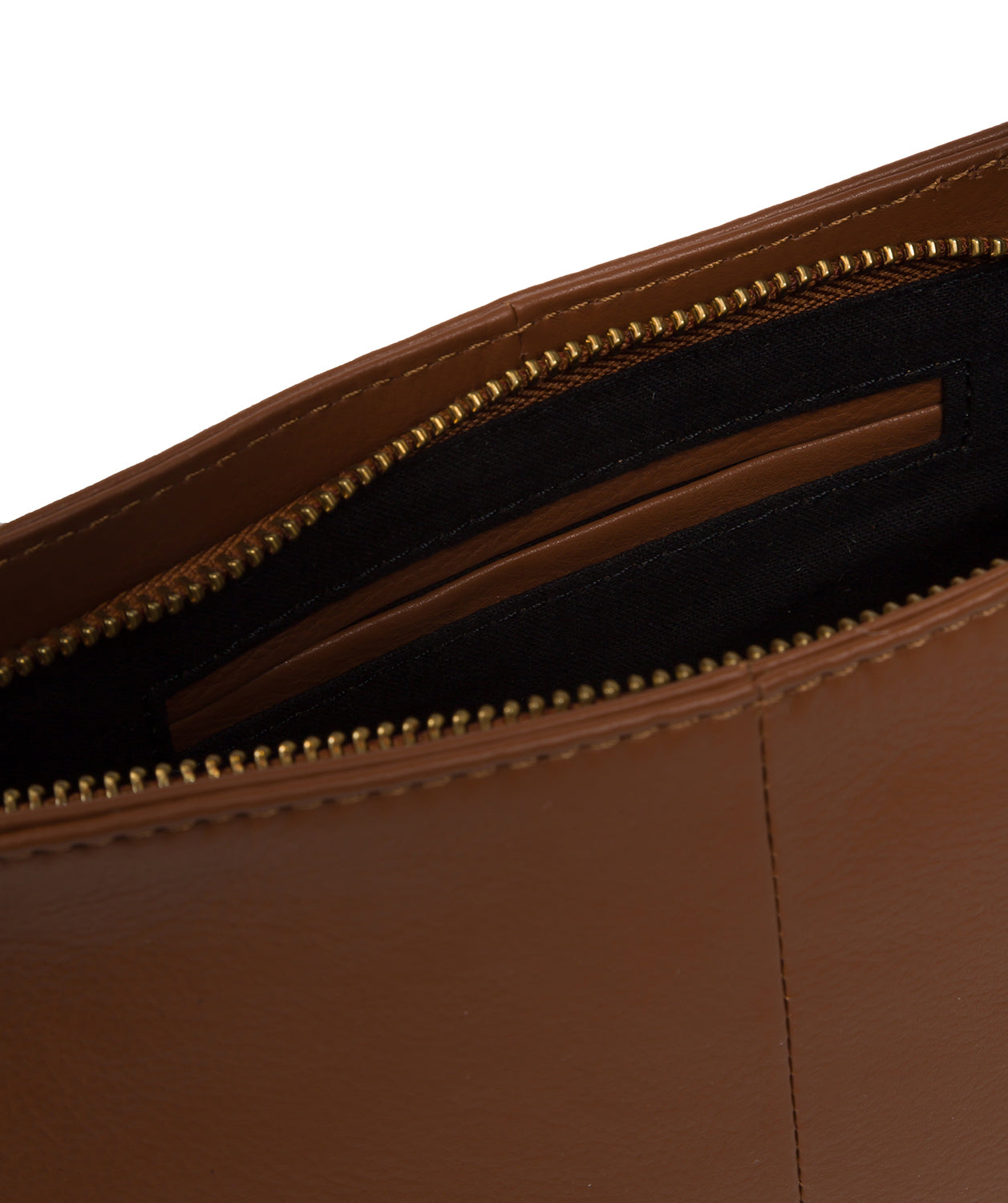 Cultured London Soho Collection Bags: 'Lucinda' Tan Leather Grab Bag