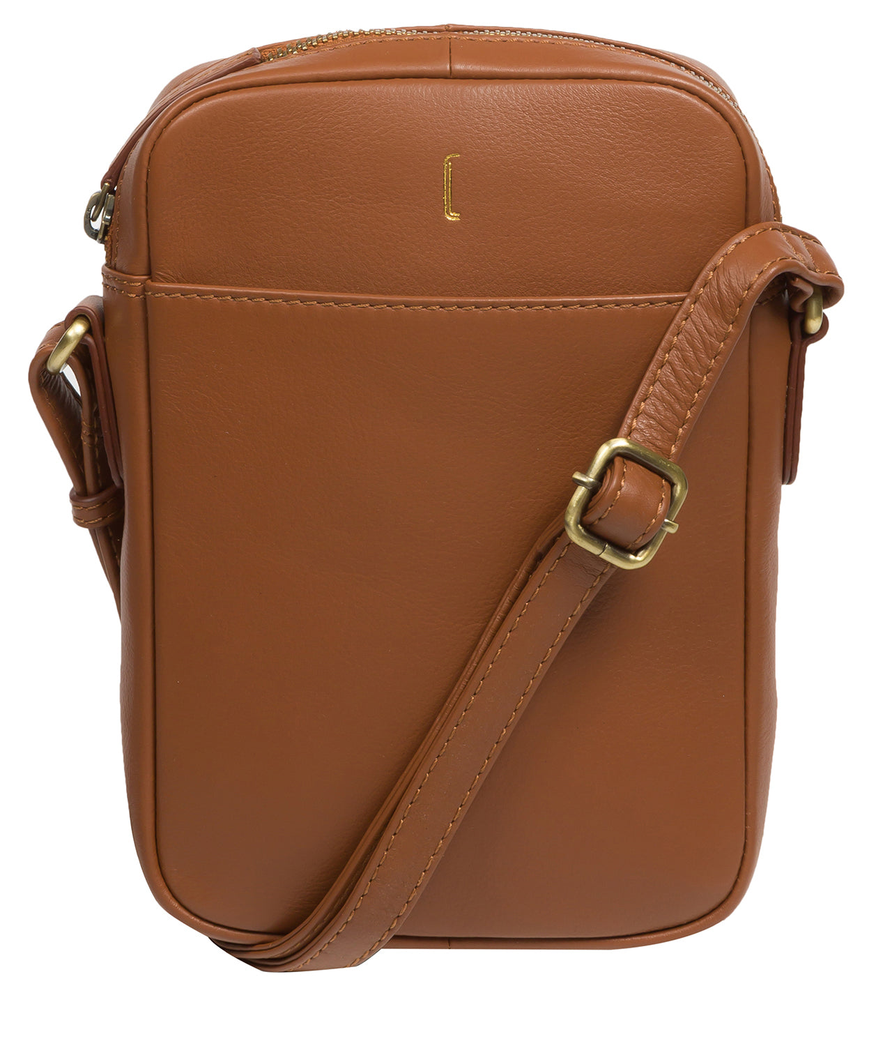 Olivia Tan Leather Cross Body Bag