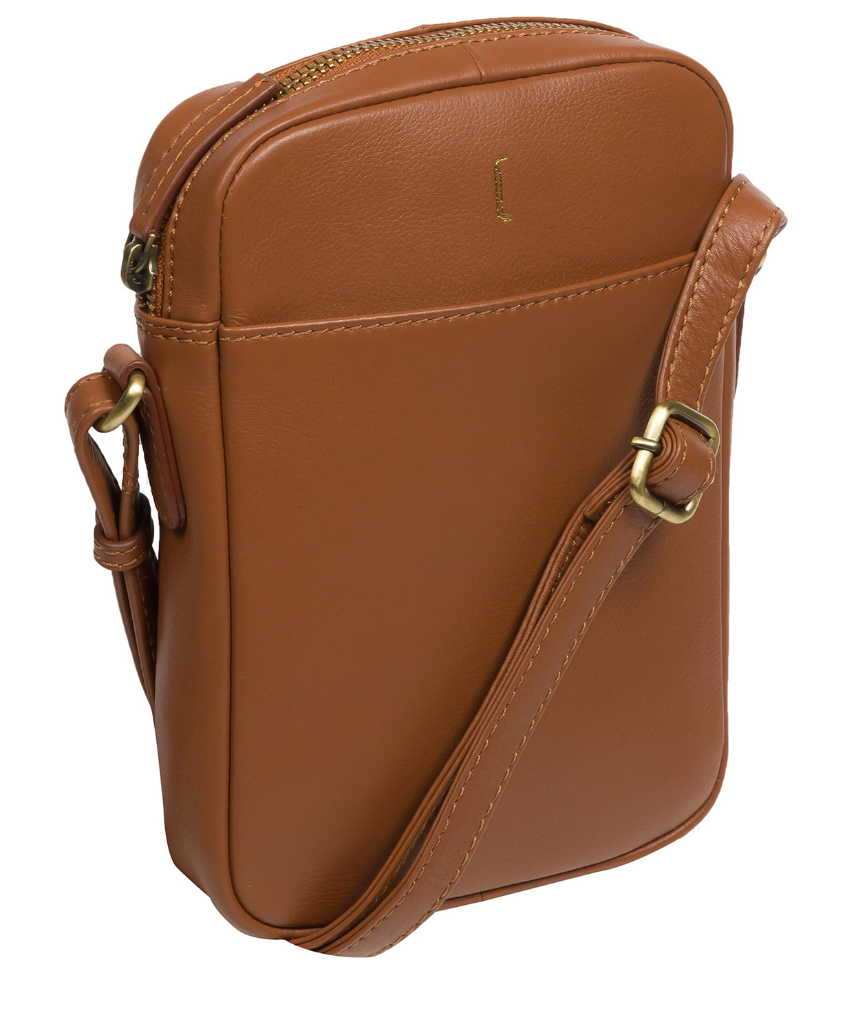 Cultured London Soho Collection Bags: 'Olivia' Tan Leather Cross Body