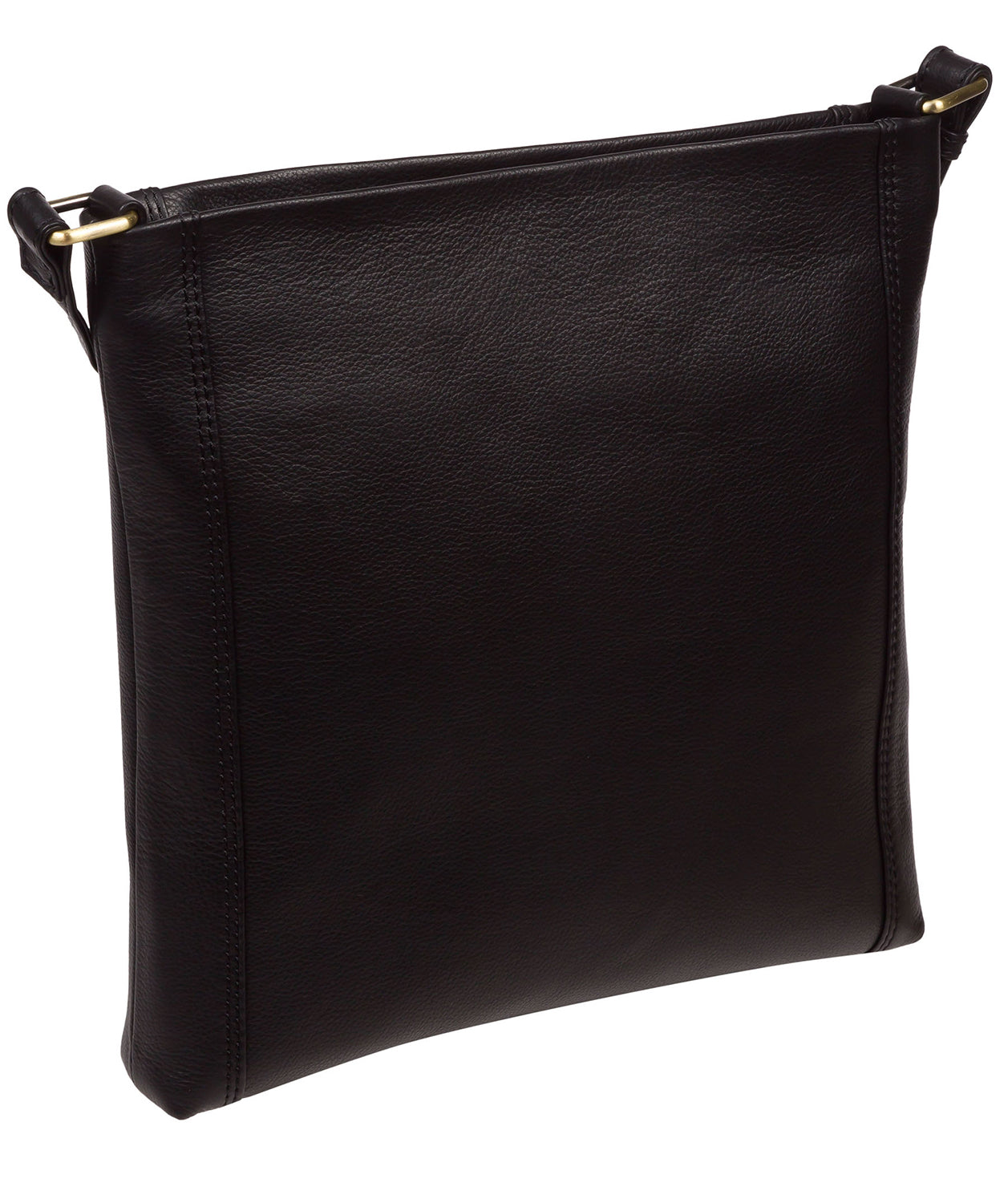 Cultured London Soho Collection Bags: 'Lalisa' Black Leather Cross Body Bag