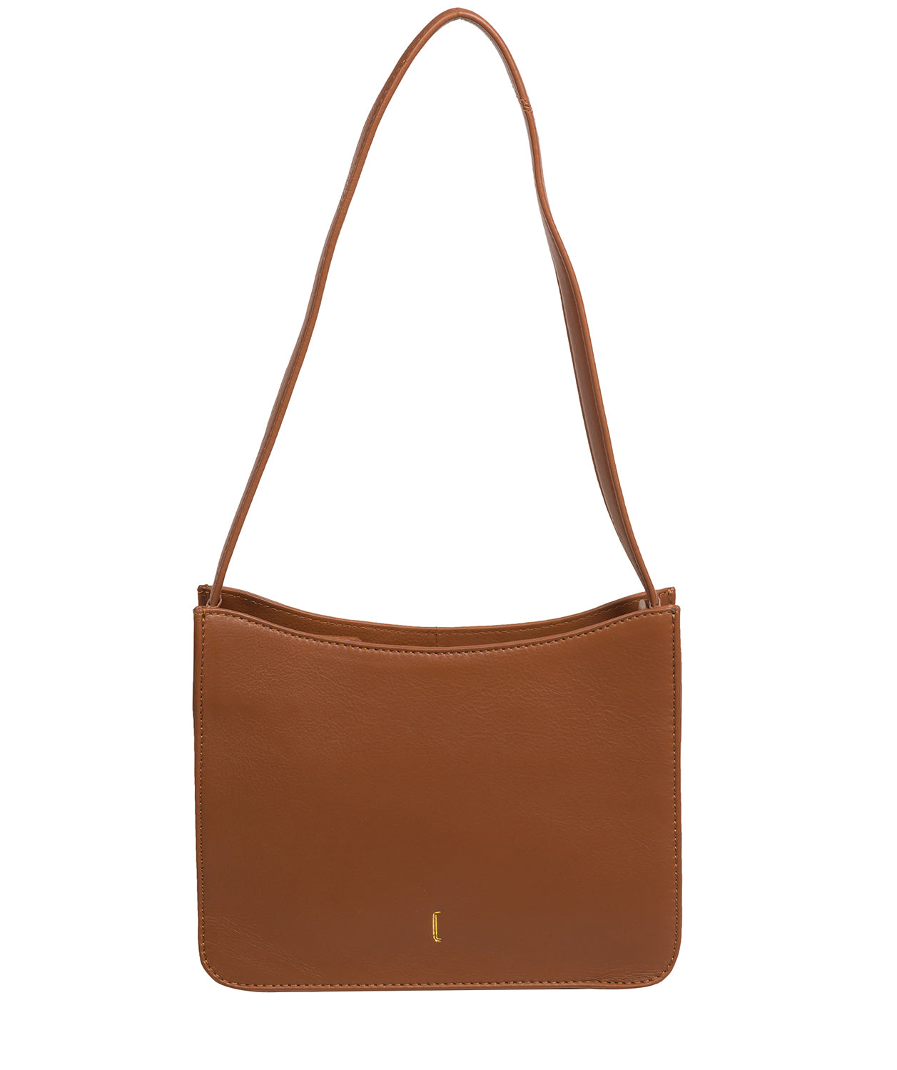 Cultured London Soho Collection Bags: 'Ava' Tan Leather Grab Bag