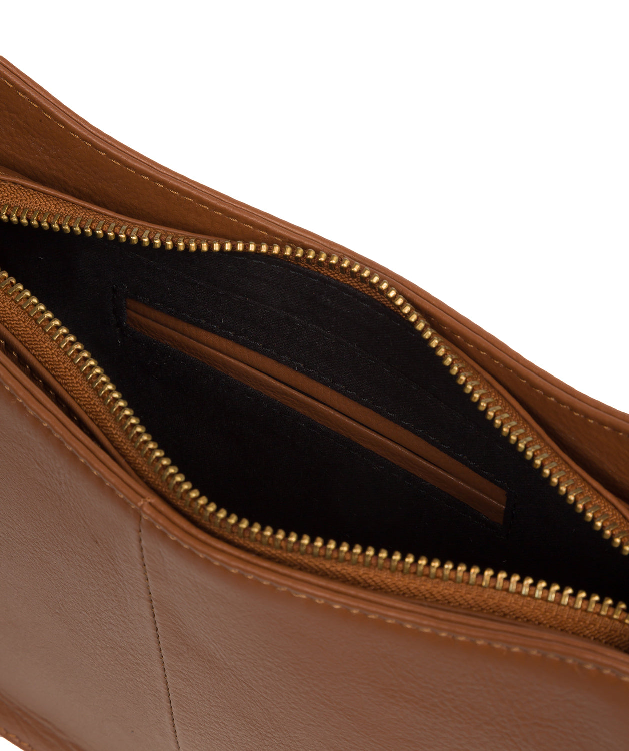 Cultured London Soho Collection Bags: 'Ava' Tan Leather Grab Bag