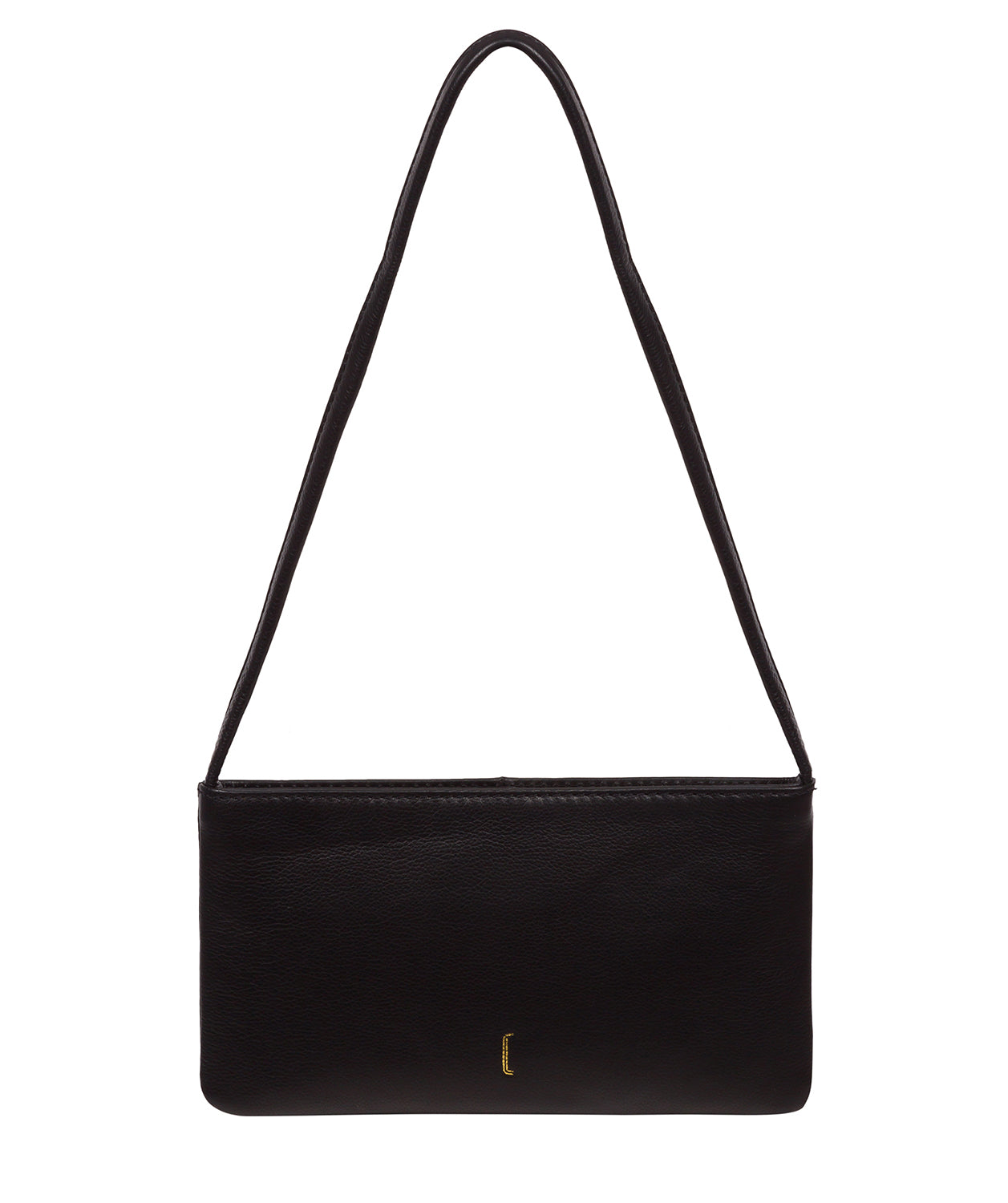 Cultured London Soho Collection Bags: 'Mimi' Black Leather Grab Bag