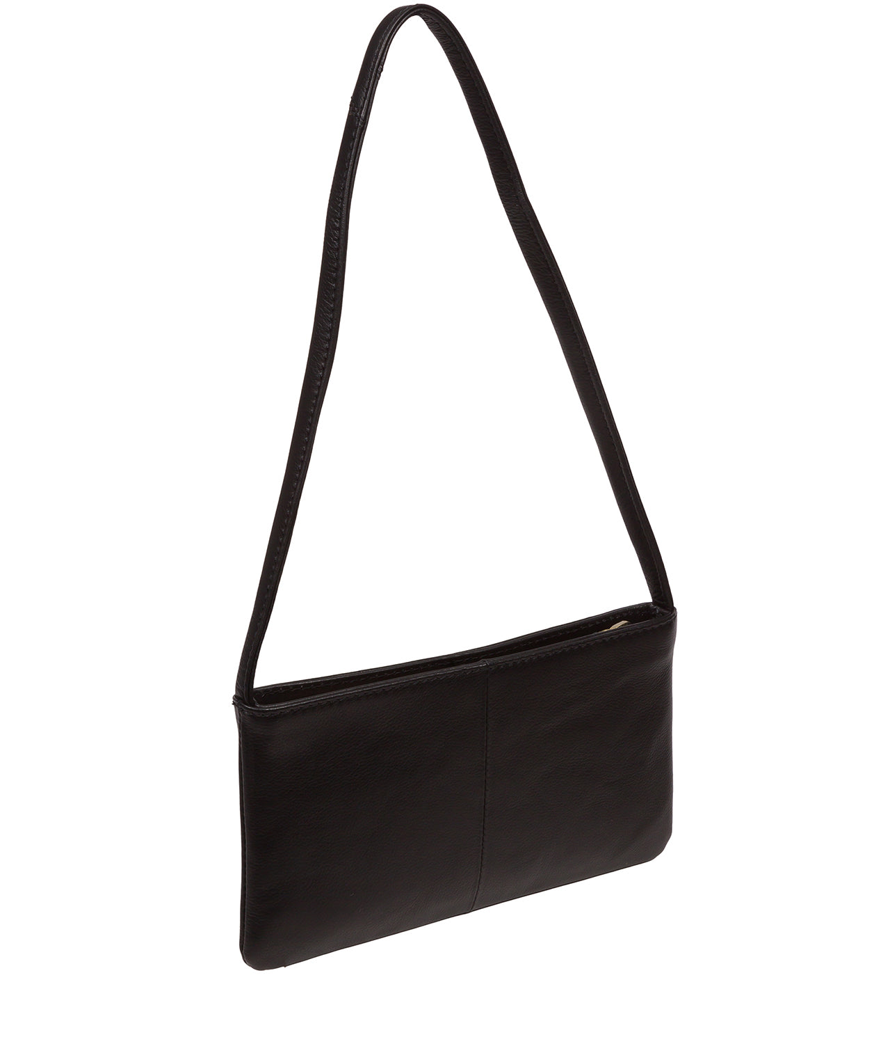 Cultured London Soho Collection Bags: 'Mimi' Black Leather Grab Bag