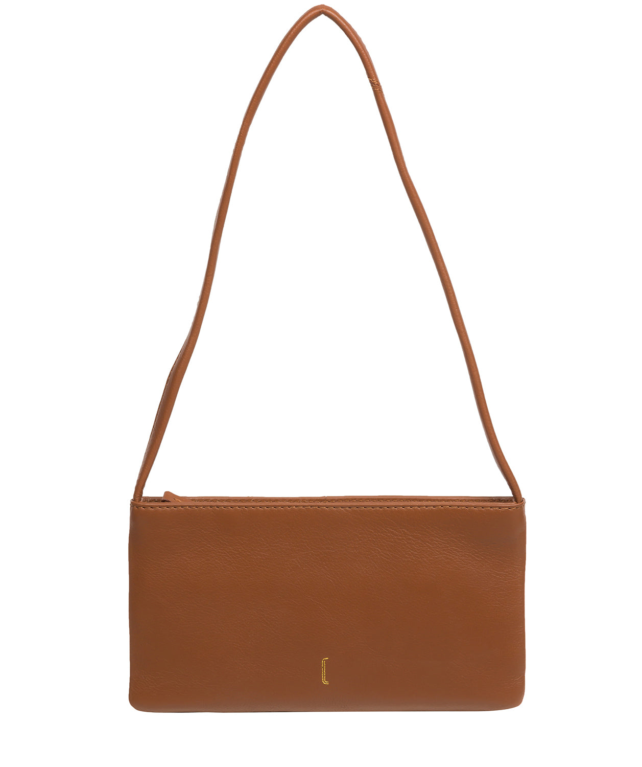 Cultured London Soho Collection Bags: 'Mimi' Tan Leather Grab Bag