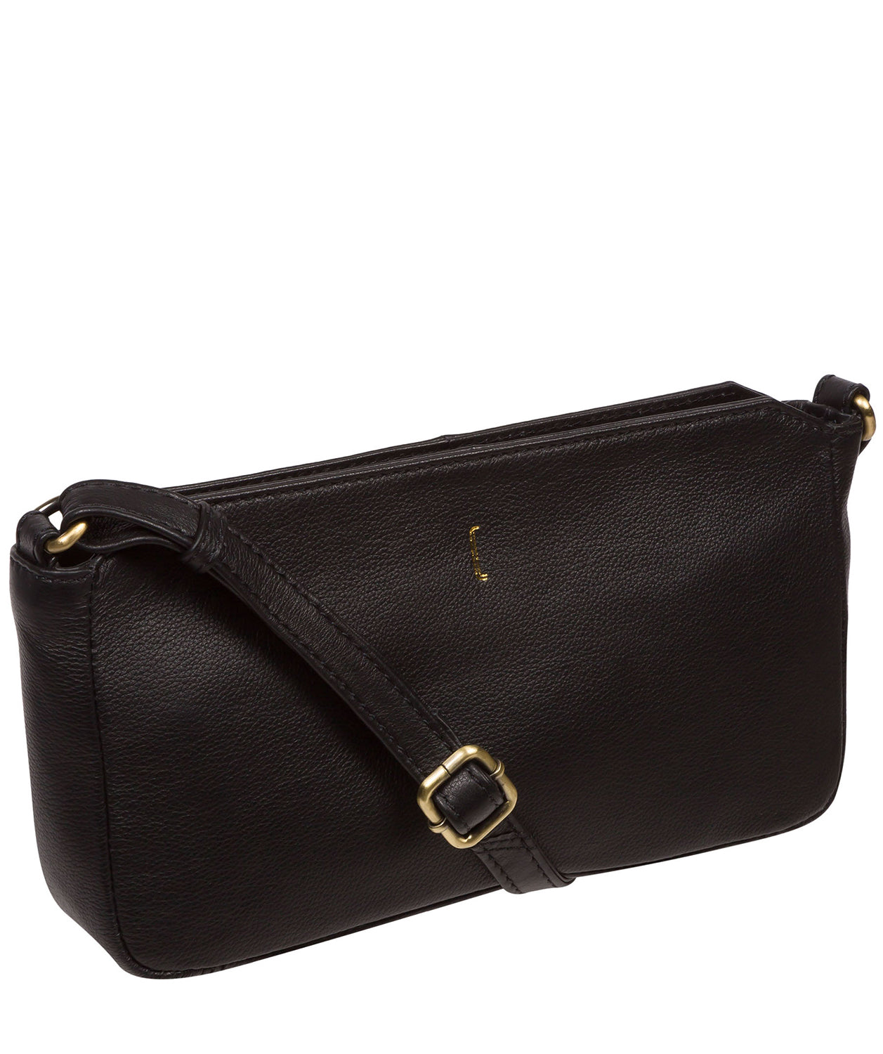 Pure Luxuries London #product-type#: 'Christina' Black Leather Cross Body Bag