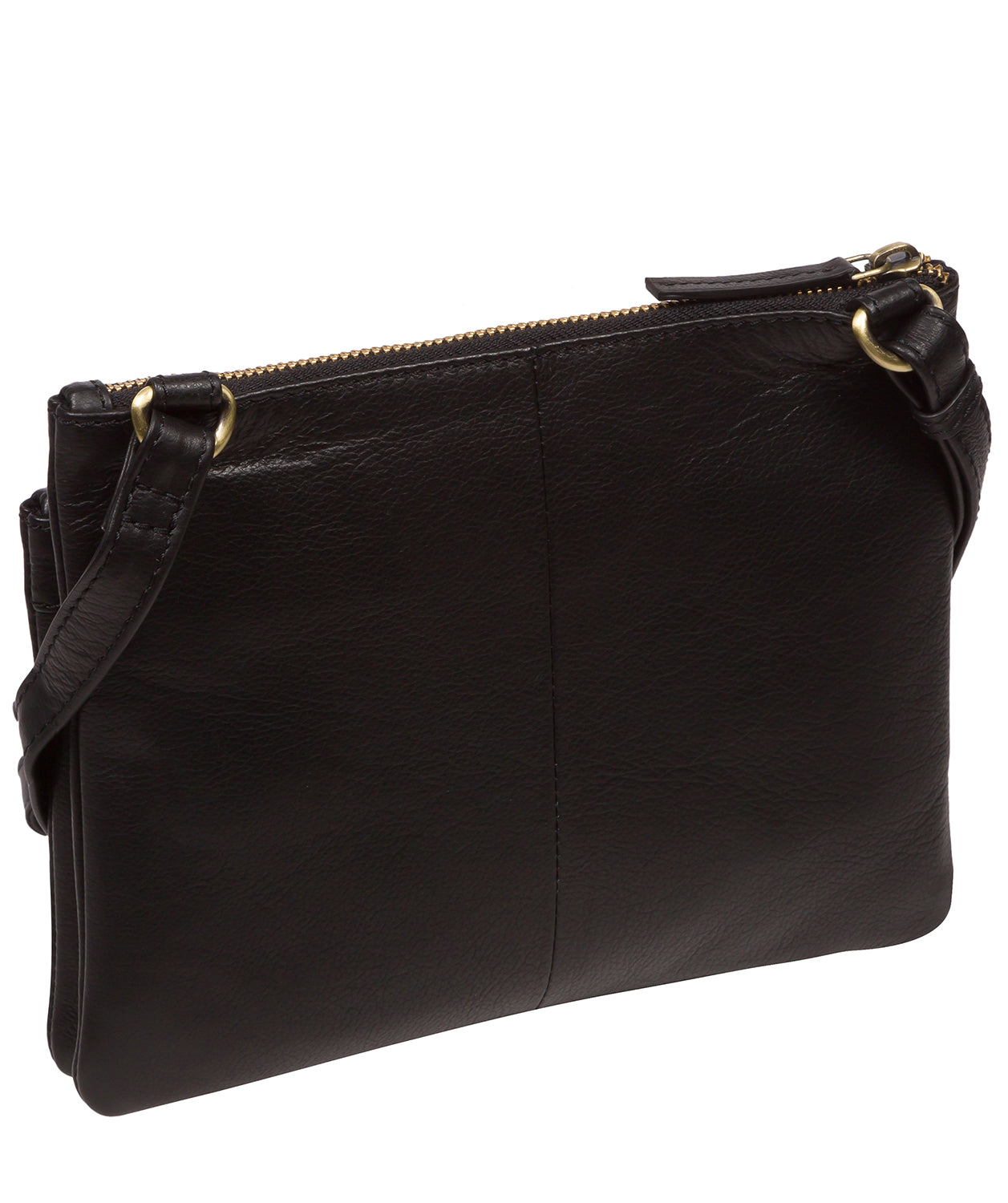 Pure Luxuries London #product-type#: 'Demi' Black Leather Cross Body Bag