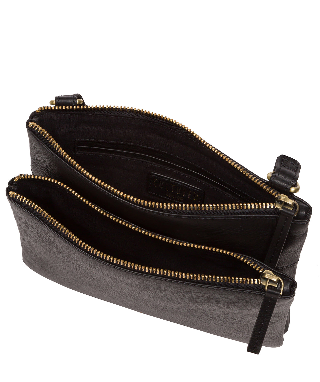 Pure Luxuries London #product-type#: 'Demi' Black Leather Cross Body Bag