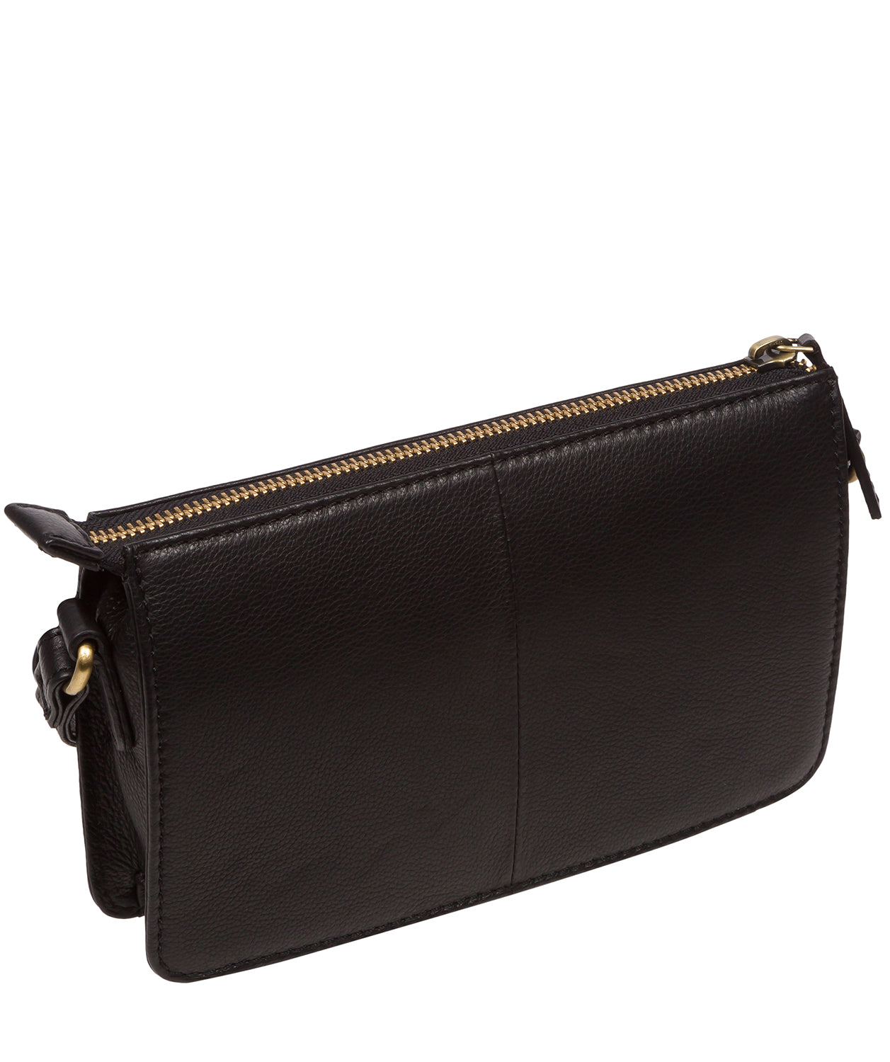 Cultured London Soho Collection Bags: 'Lily' Black Leather Cross Body Bag