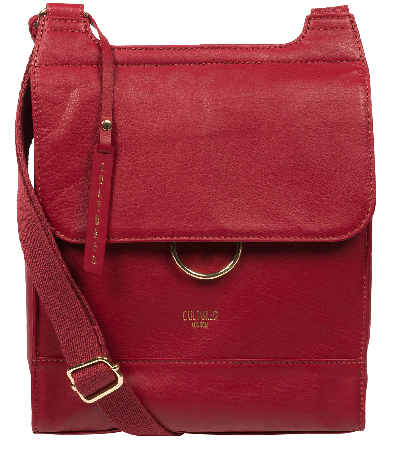 Cultured London Eco Collection Bags: 'Covent' Scarlett Leather Cross Body Bag