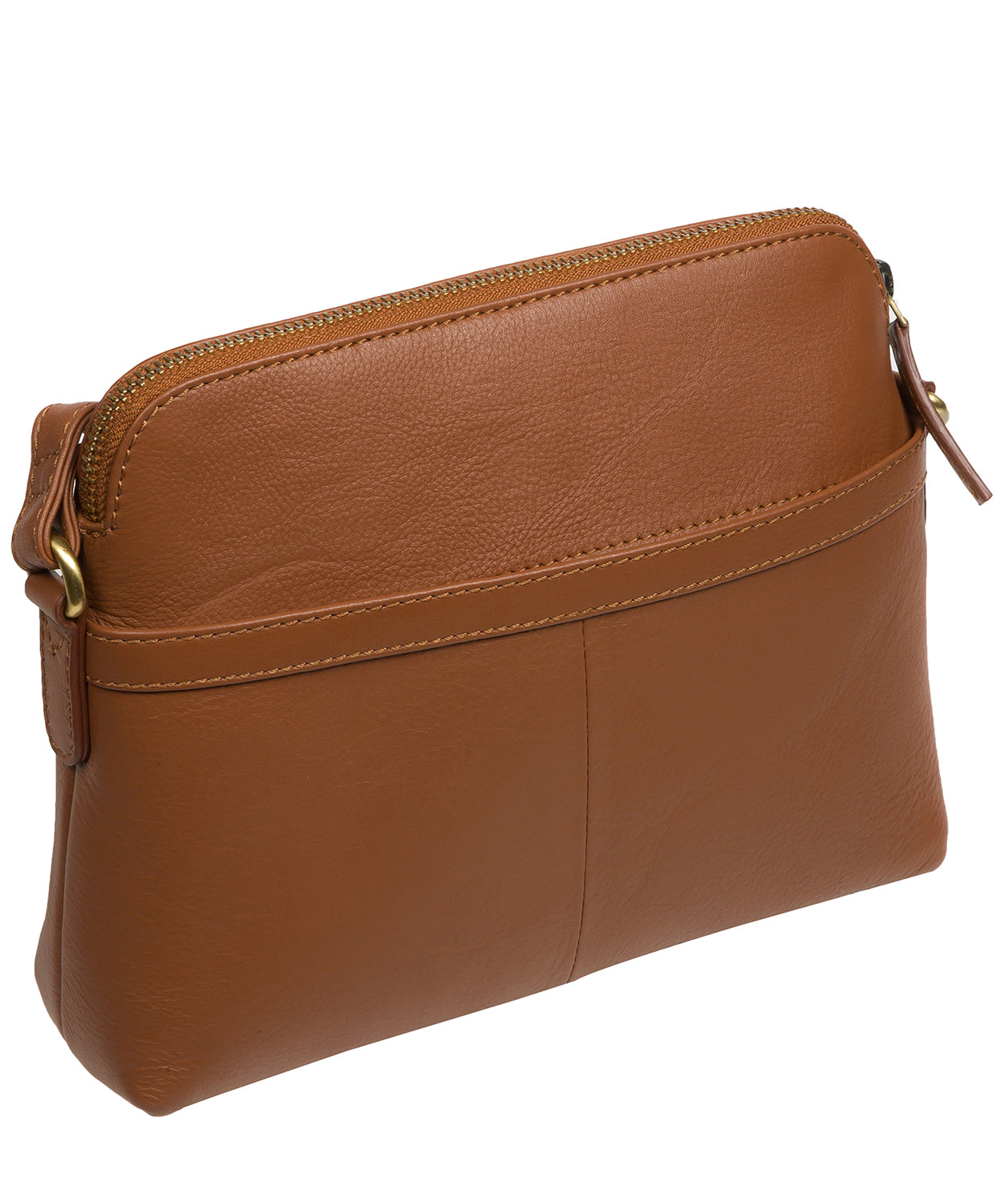 Pure Luxuries London #product-type#: 'Janelle' Tan Leather Cross Body Bag