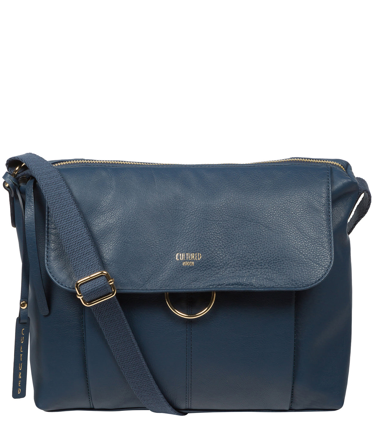 Cultured London Eco Collection Bags: 'Chancery' Denim Leather Shoulder Bag