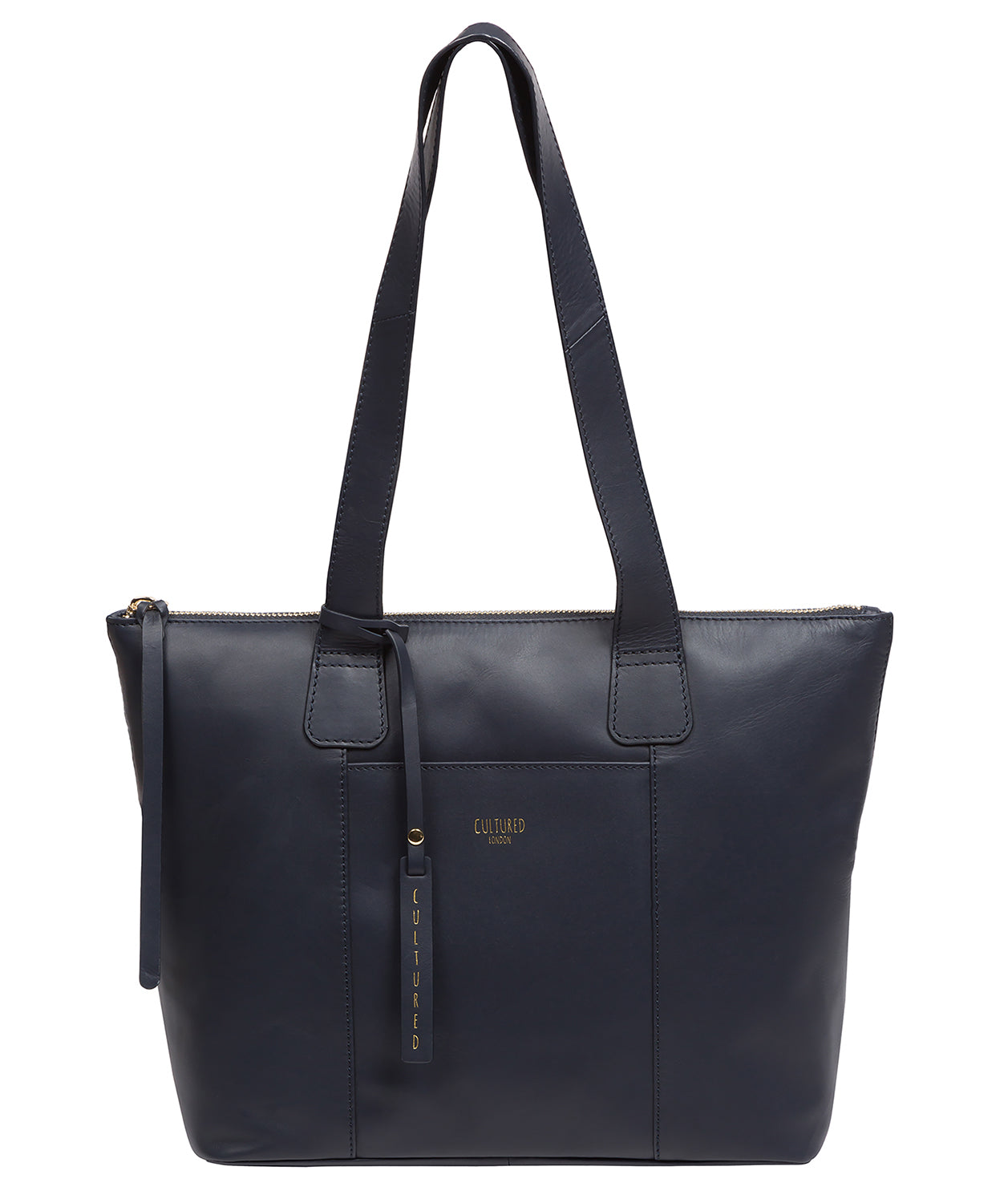 'Kensal' Dark Navy Leather Handbag