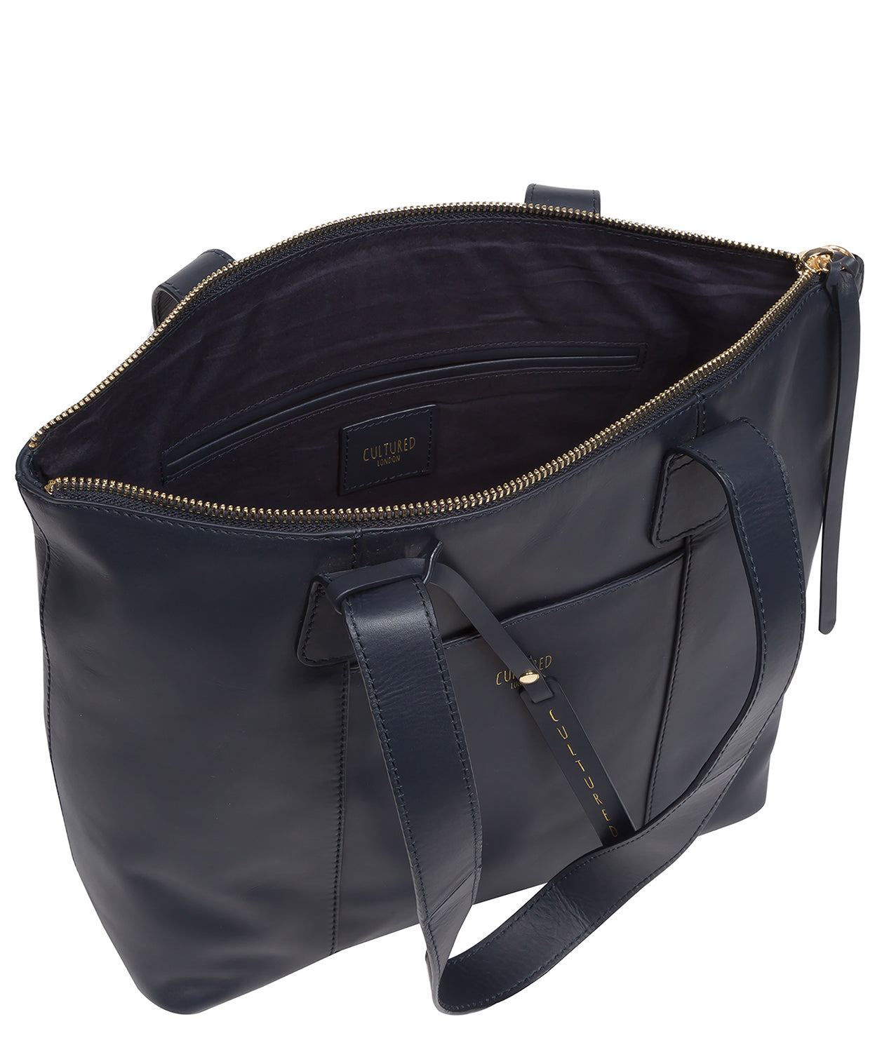 'Kensal' Dark Navy Leather Handbag