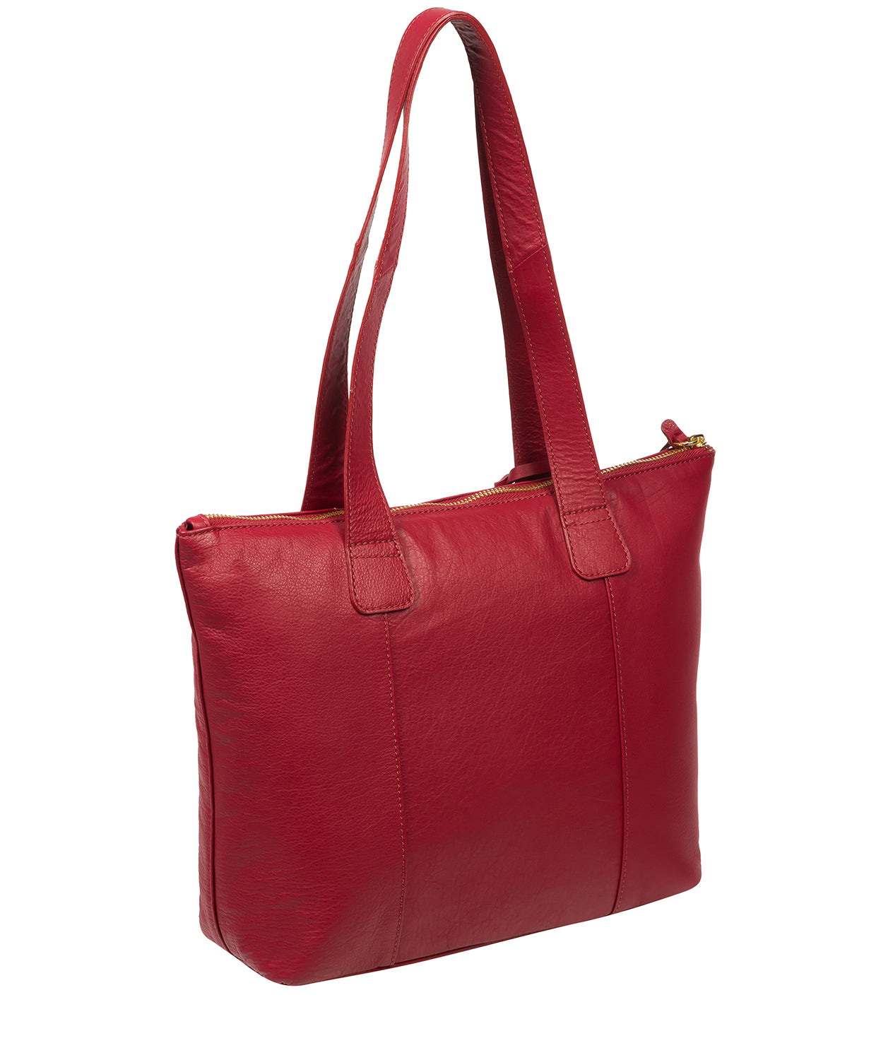 Cultured London Eco Collection Bags: 'Kensal' Scarlett Leather Handbag