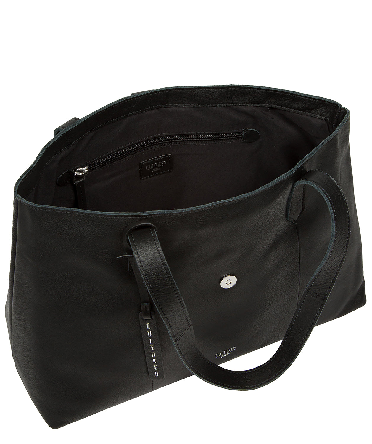 'Noelle' Black Leather Handbag