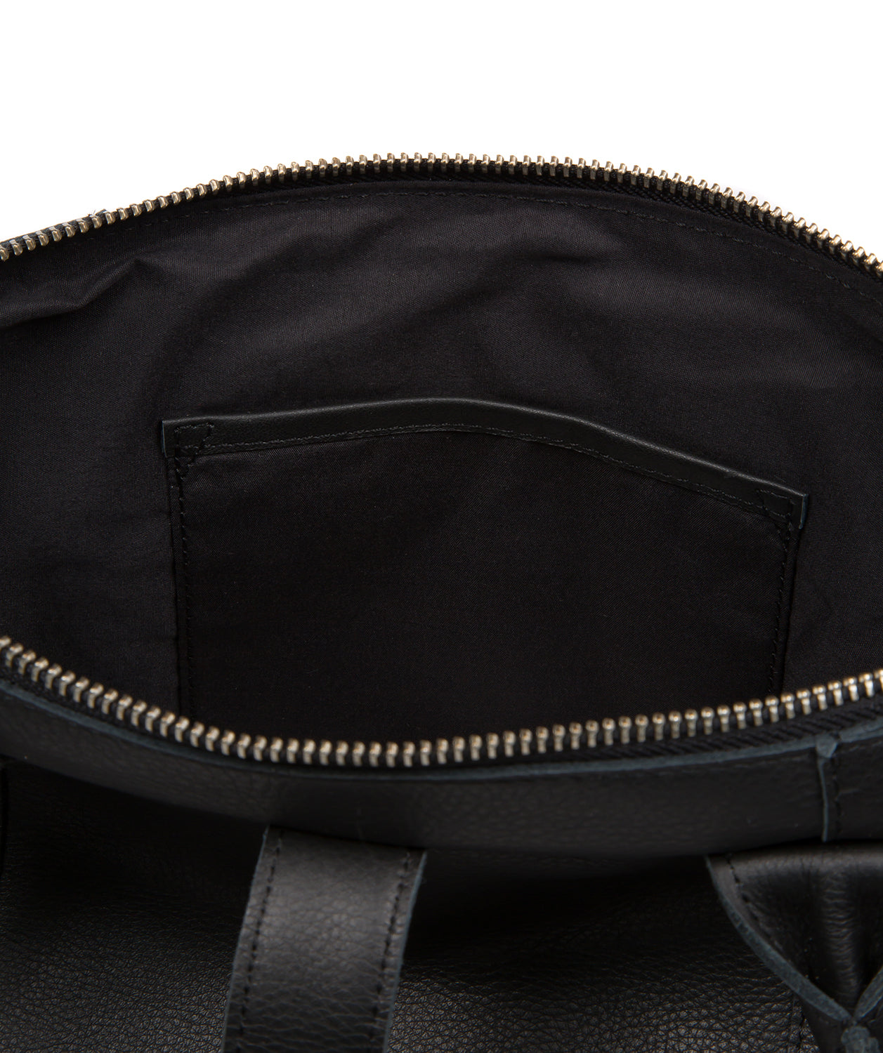 'Uma' Black Leather Tote Bag