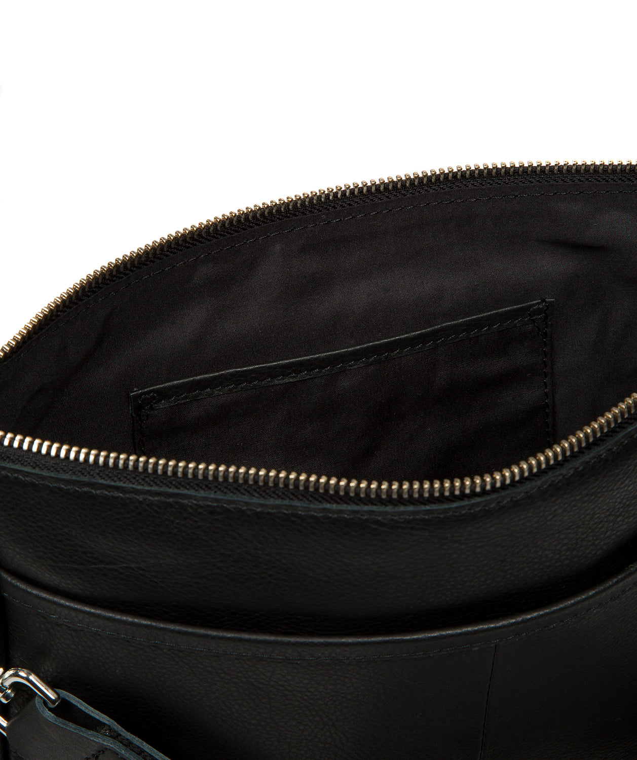 'Orly' Black Leather Cross Body Bag